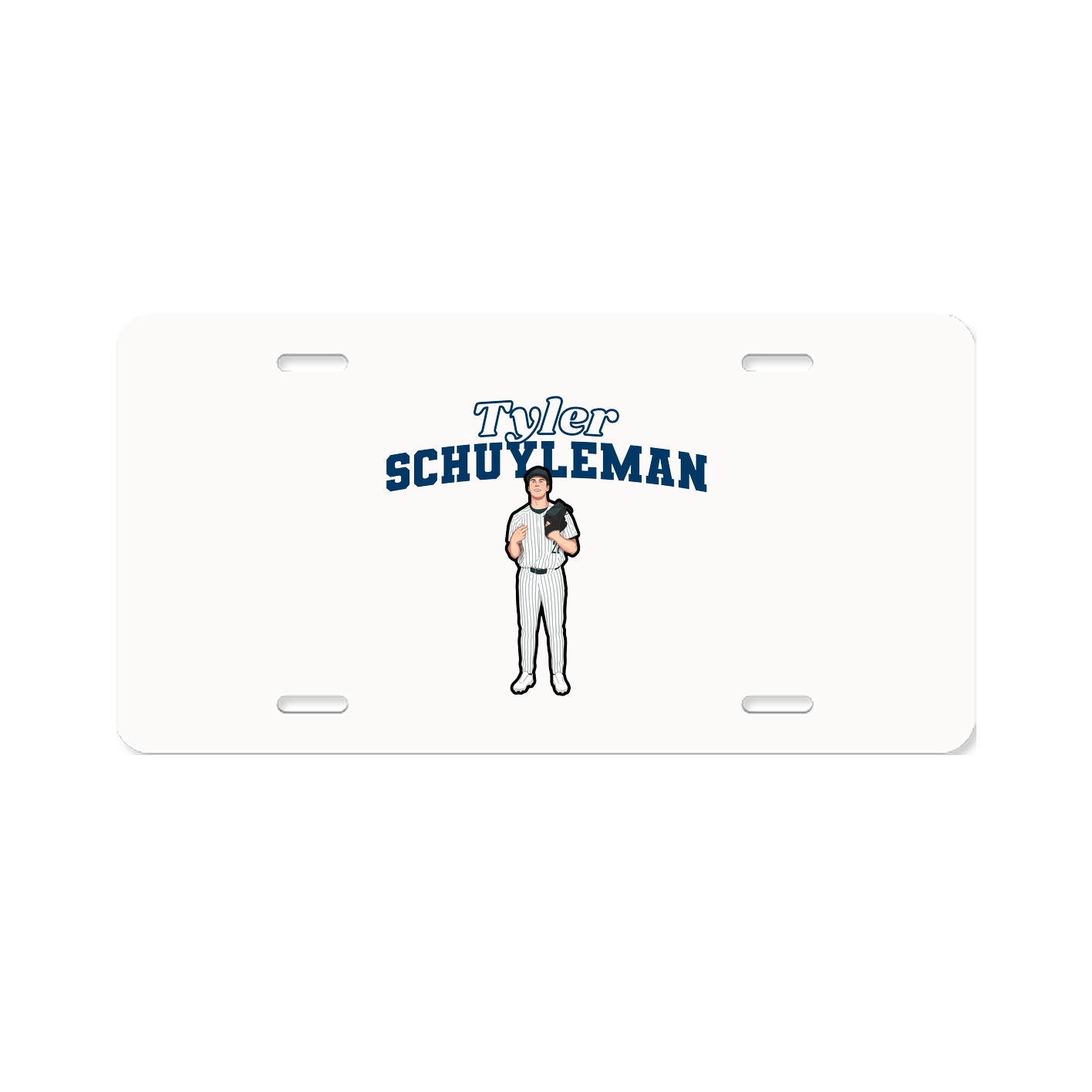 License Plate — Name Arch in Classic