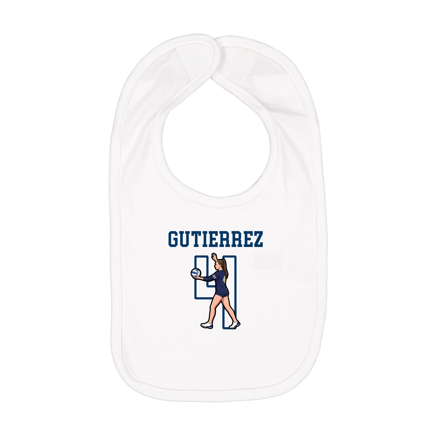 Infant Bib — Shirsey in White