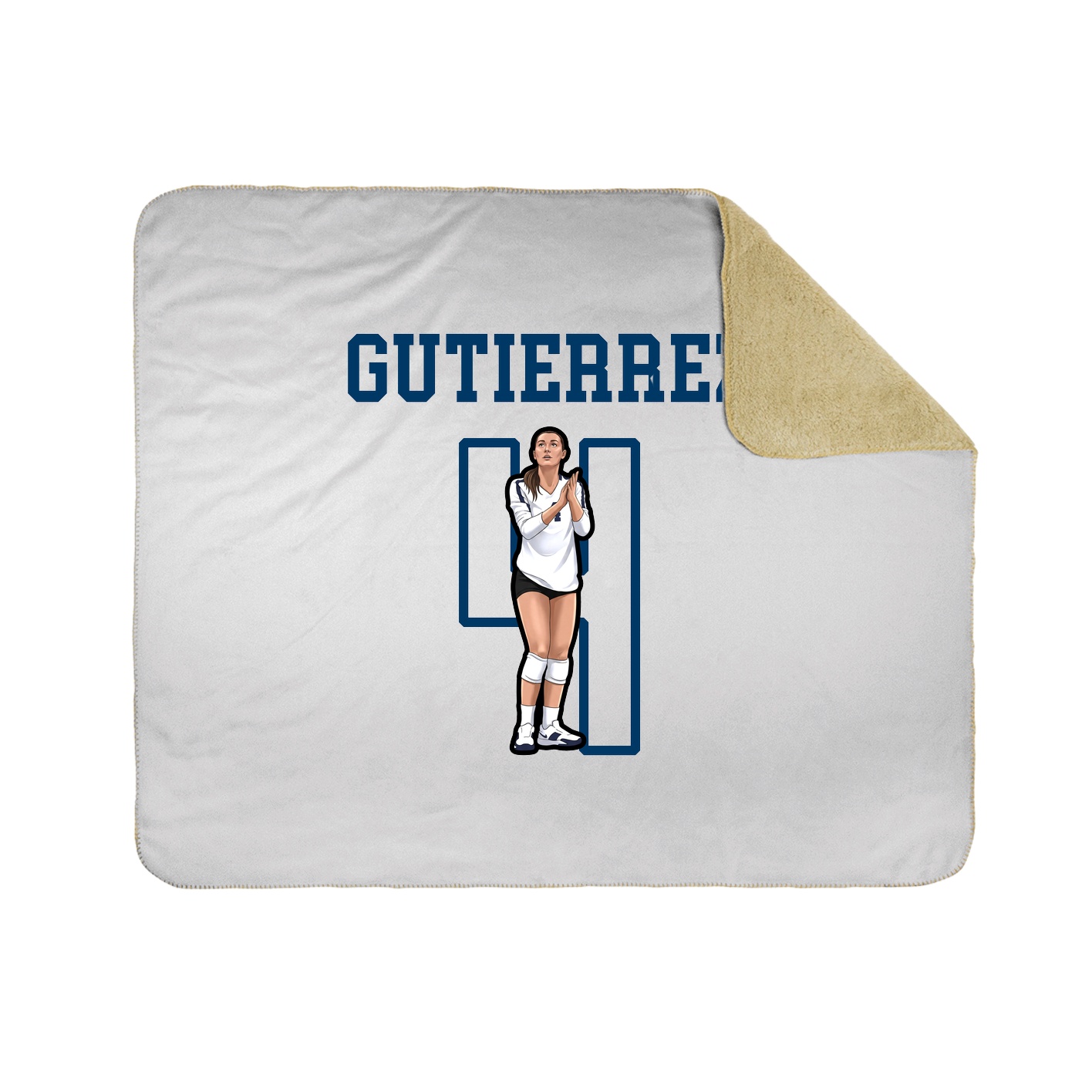 Throw Blanket — Shirsey in White