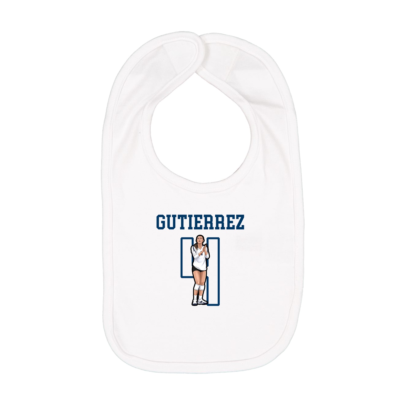 Infant Bib — Shirsey in White