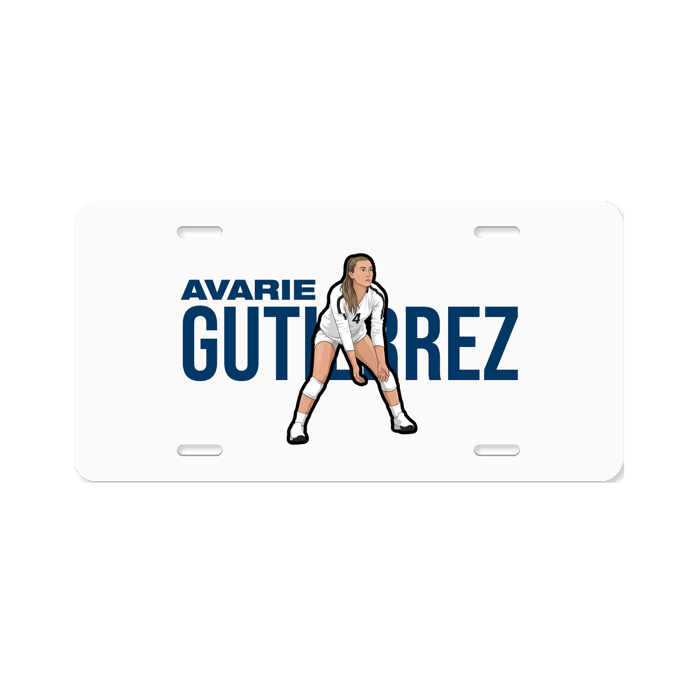 License Plate — Player Name in Classic