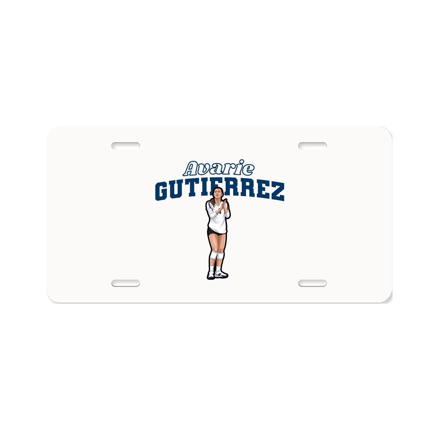 License Plate — Name Arch in Classic