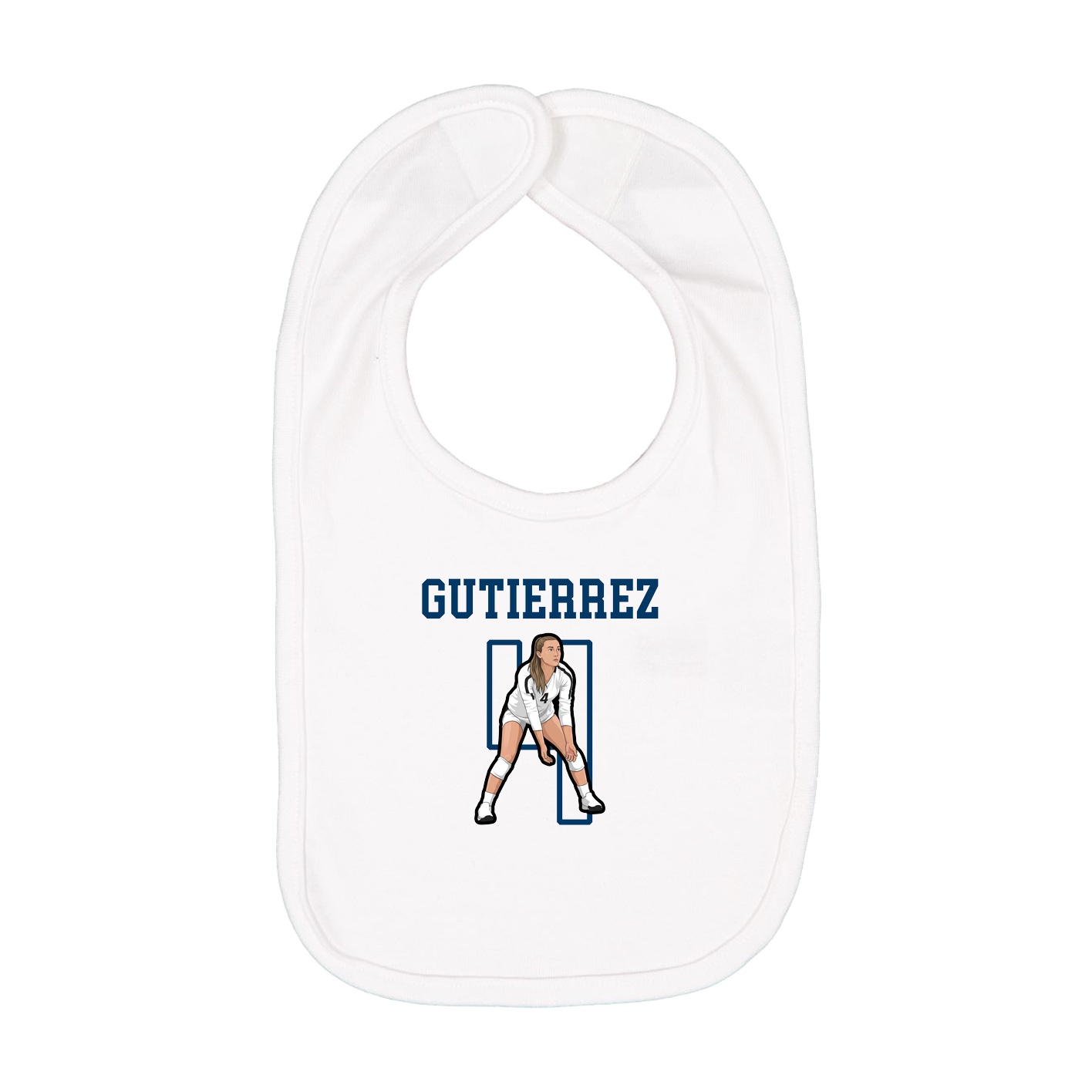 Infant Bib — Shirsey in White