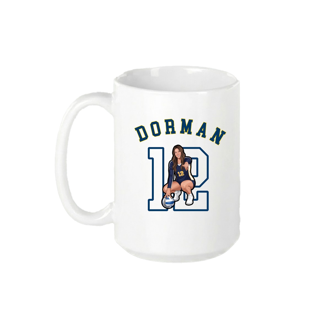 15oz Coffee Mug — Shirsey Arch in White