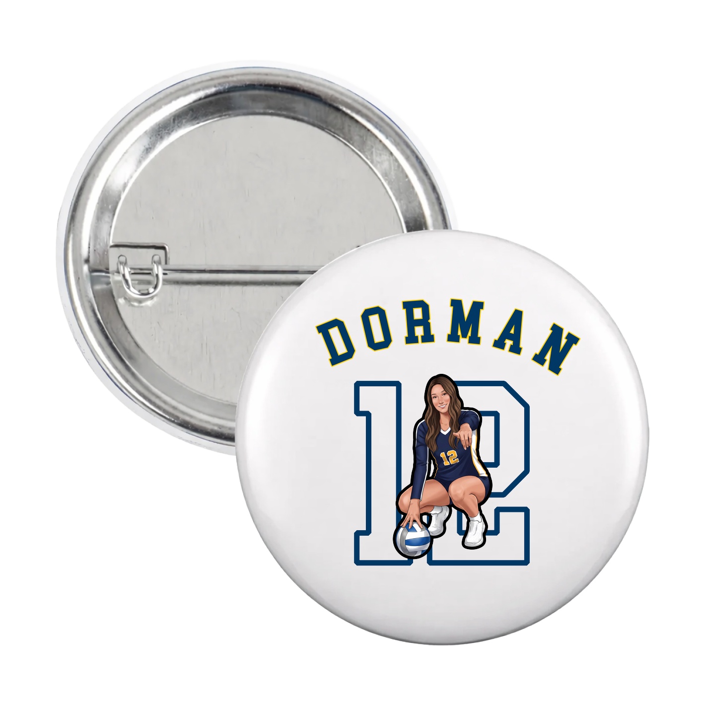 Game Day Button — Shirsey Arch in White