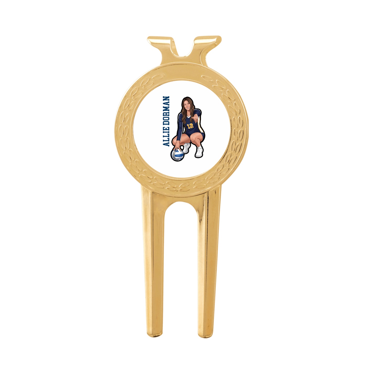Divot Tool with Ball Marker — Name Vertical in Classic