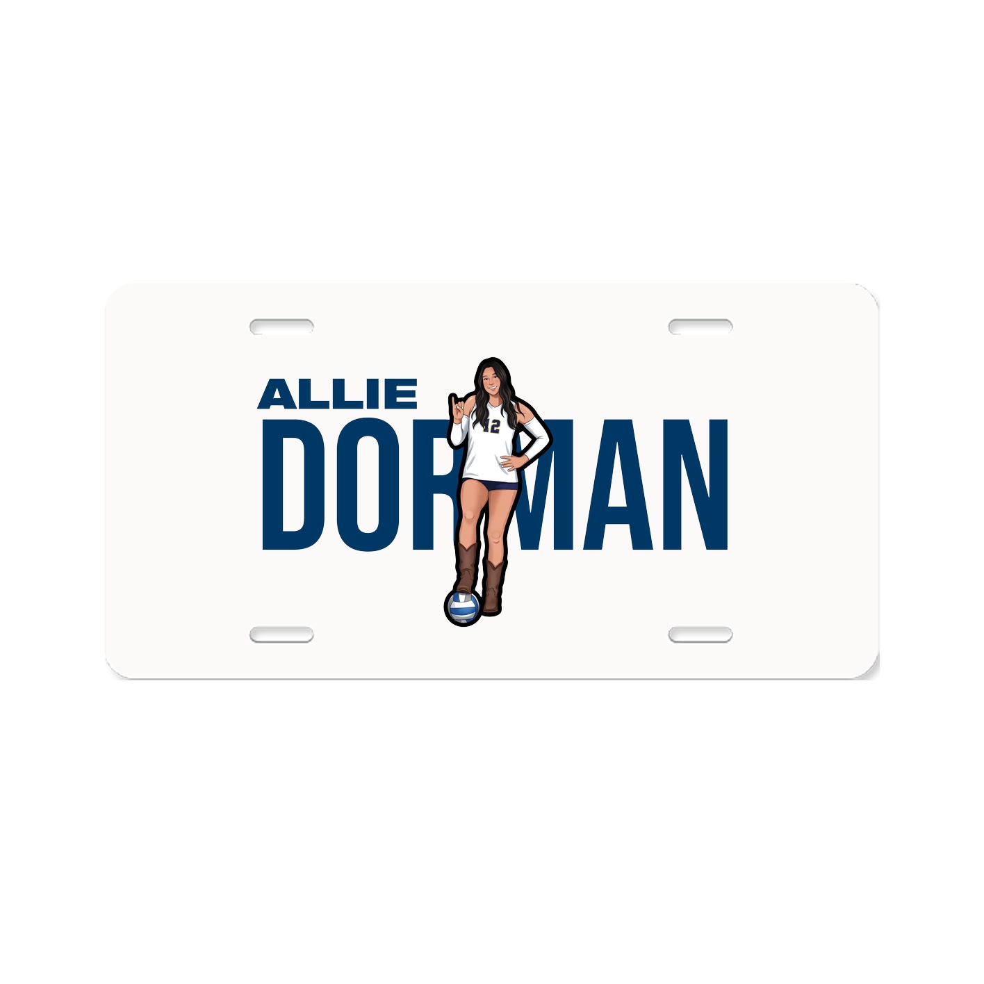 License Plate — Player Name in Classic