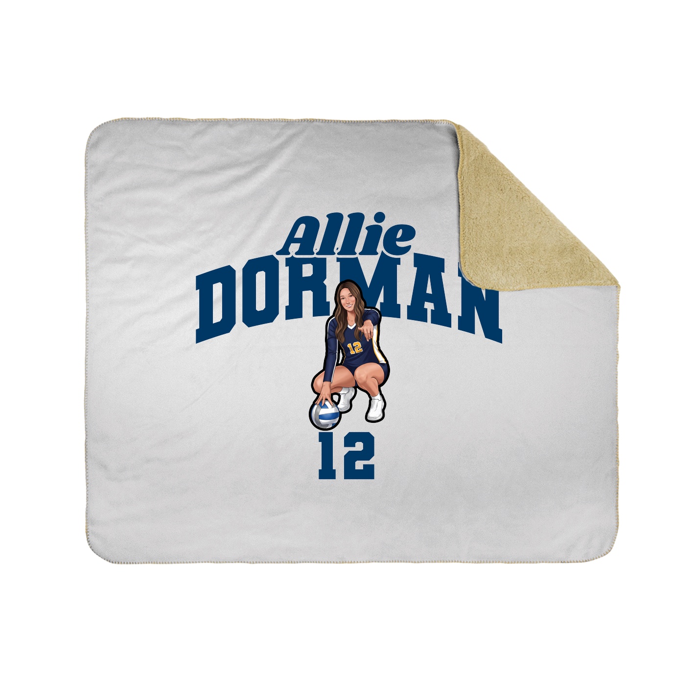 Throw Blanket — Signature Arch in White