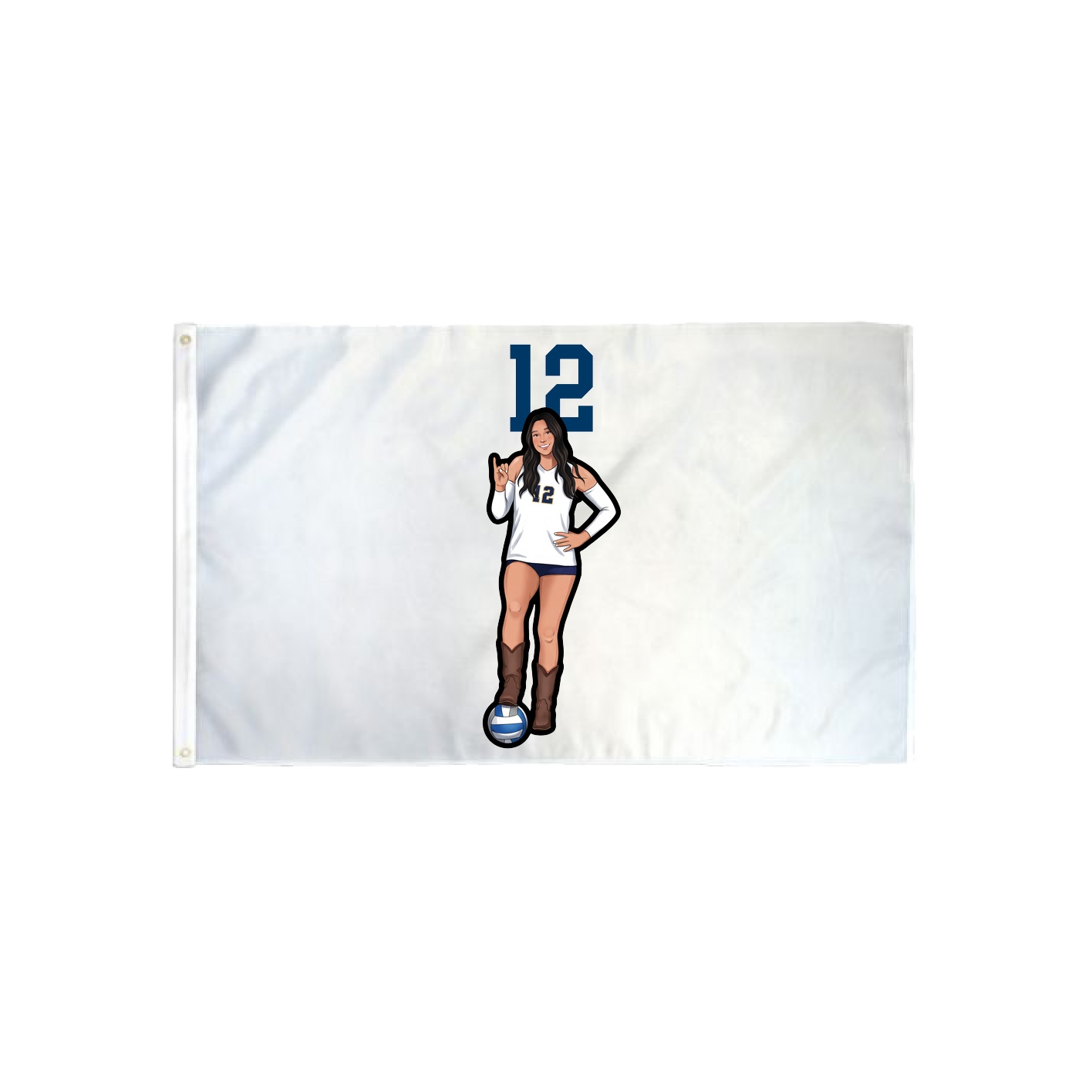 3x5 Flag — Number Top in Classic