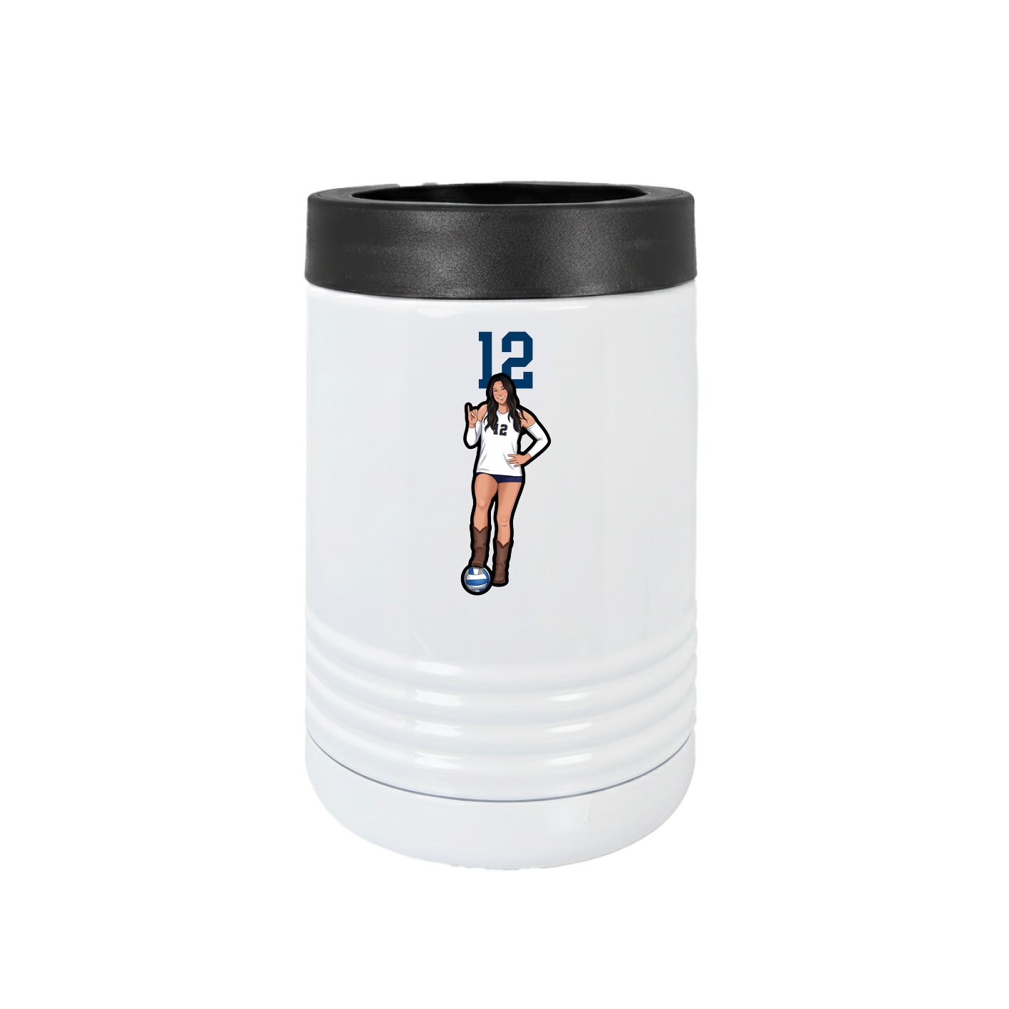Beverage Holder — Number Top in White