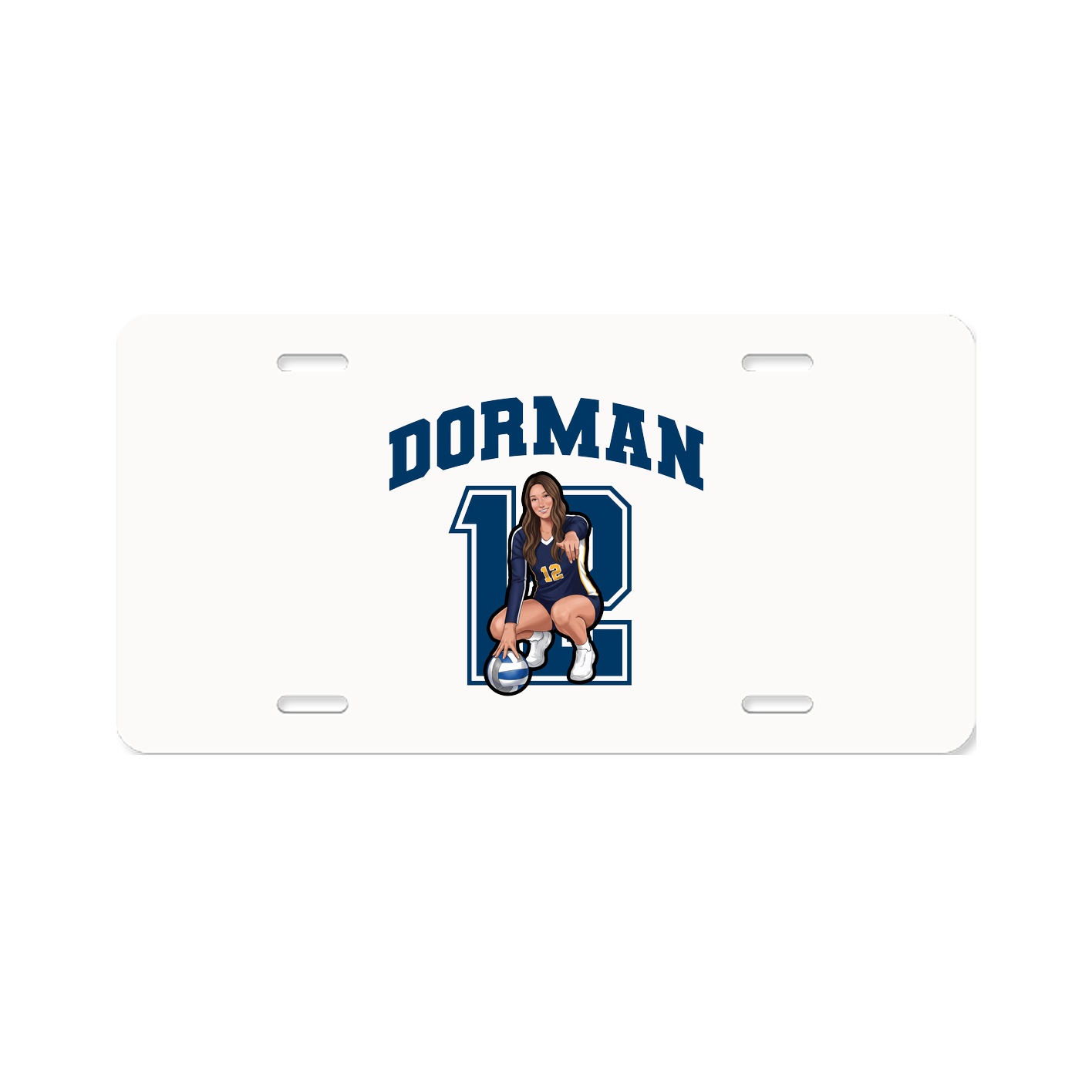 License Plate — Number in Classic