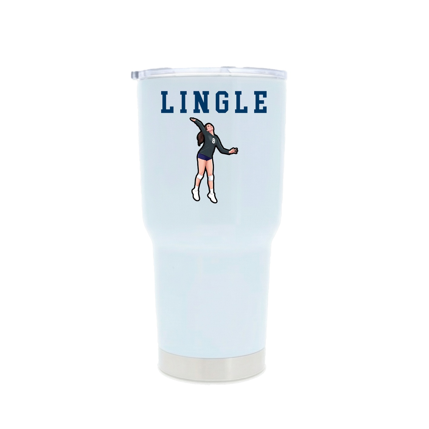 30oz Stainless Steel Tumbler — Shirsey in White