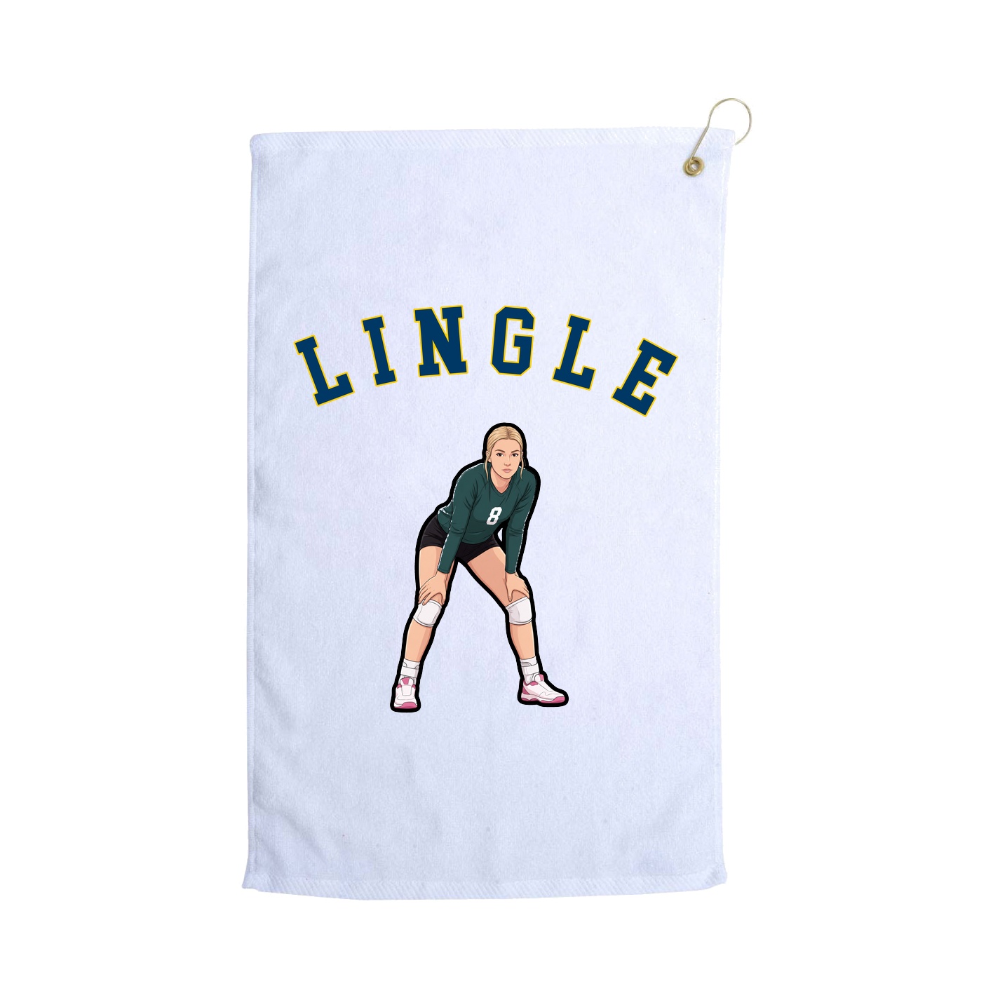 Golf Towel — Shirsey Arch in White