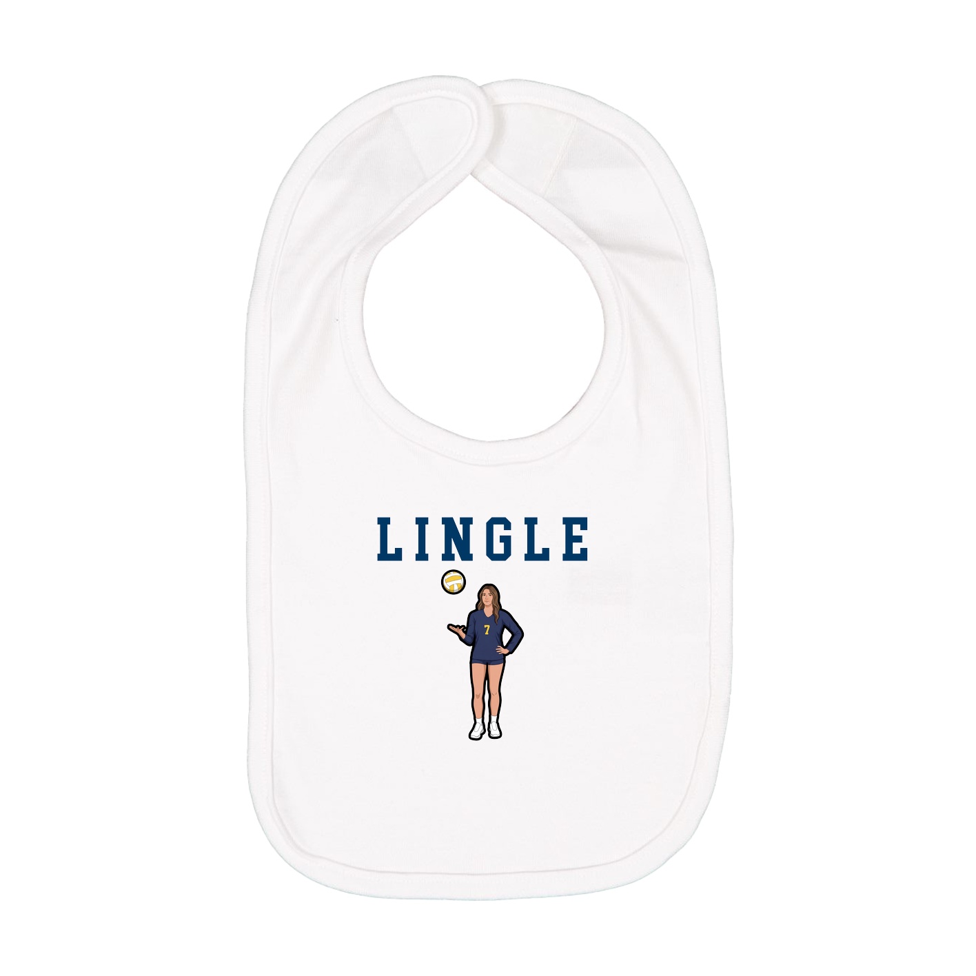 Infant Bib — Shirsey in White