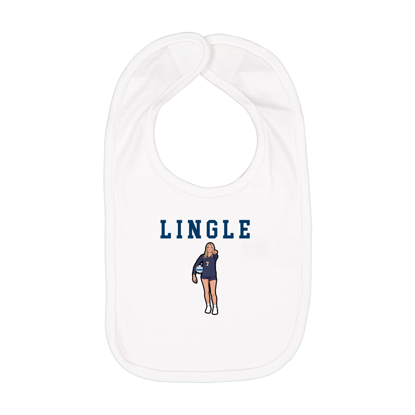 Infant Bib — Shirsey in White