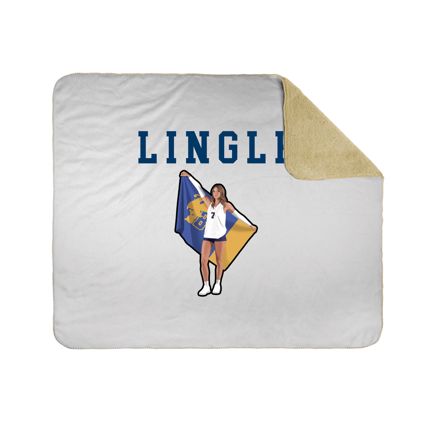 Throw Blanket — Shirsey in White