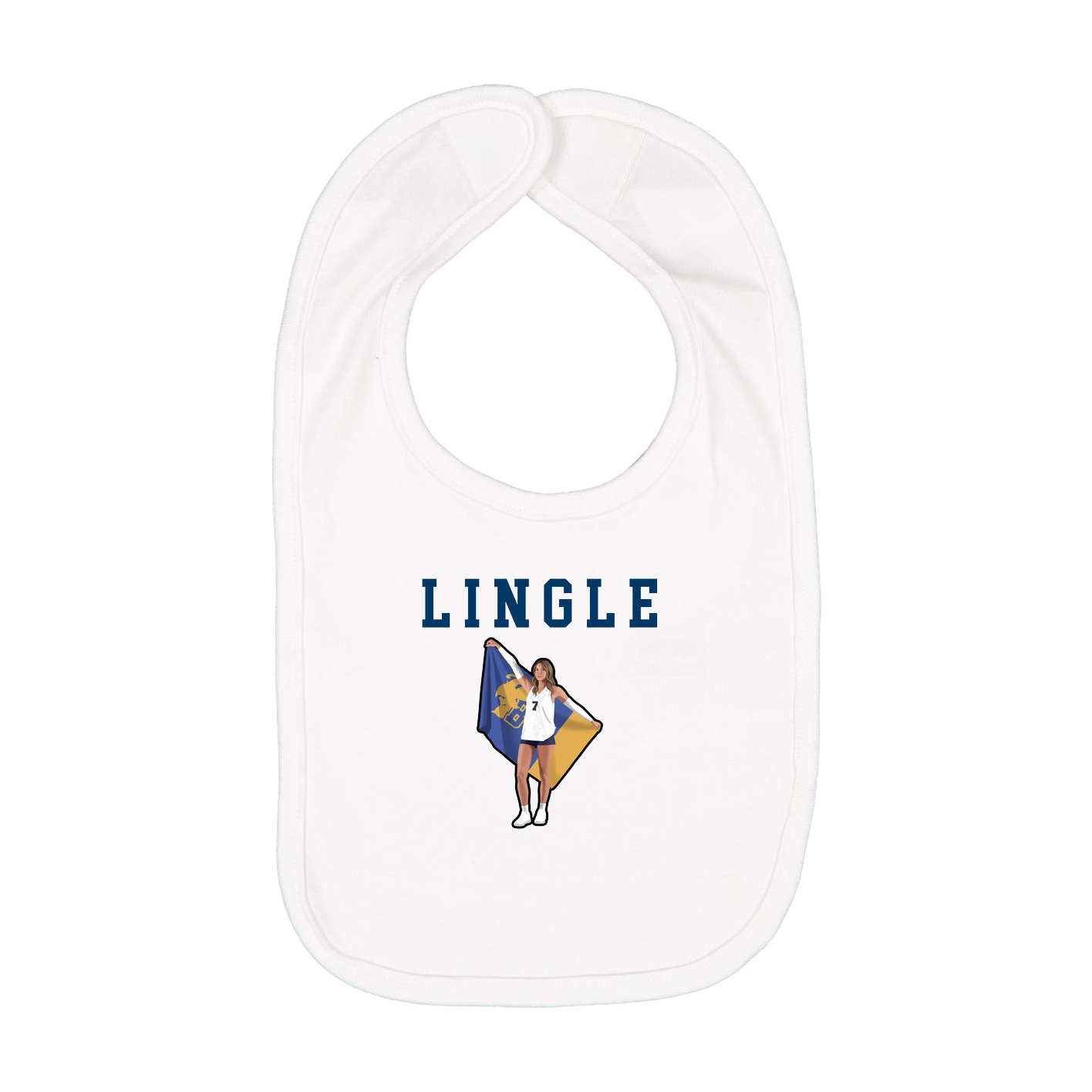 Infant Bib — Shirsey in White