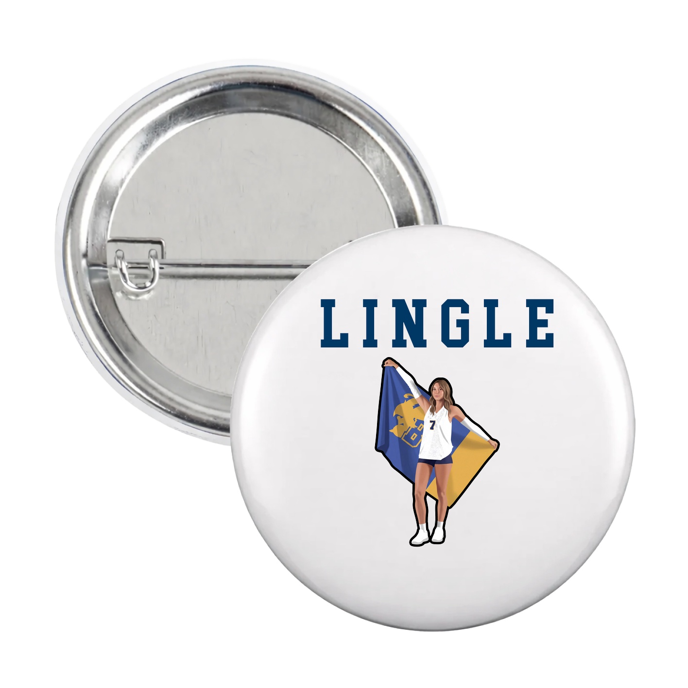 Game Day Button — Shirsey in White