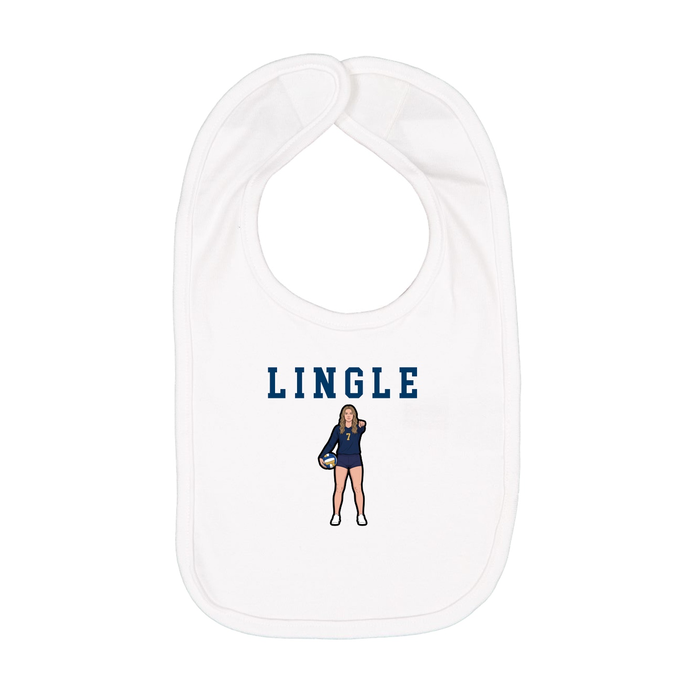 Infant Bib — Shirsey in White