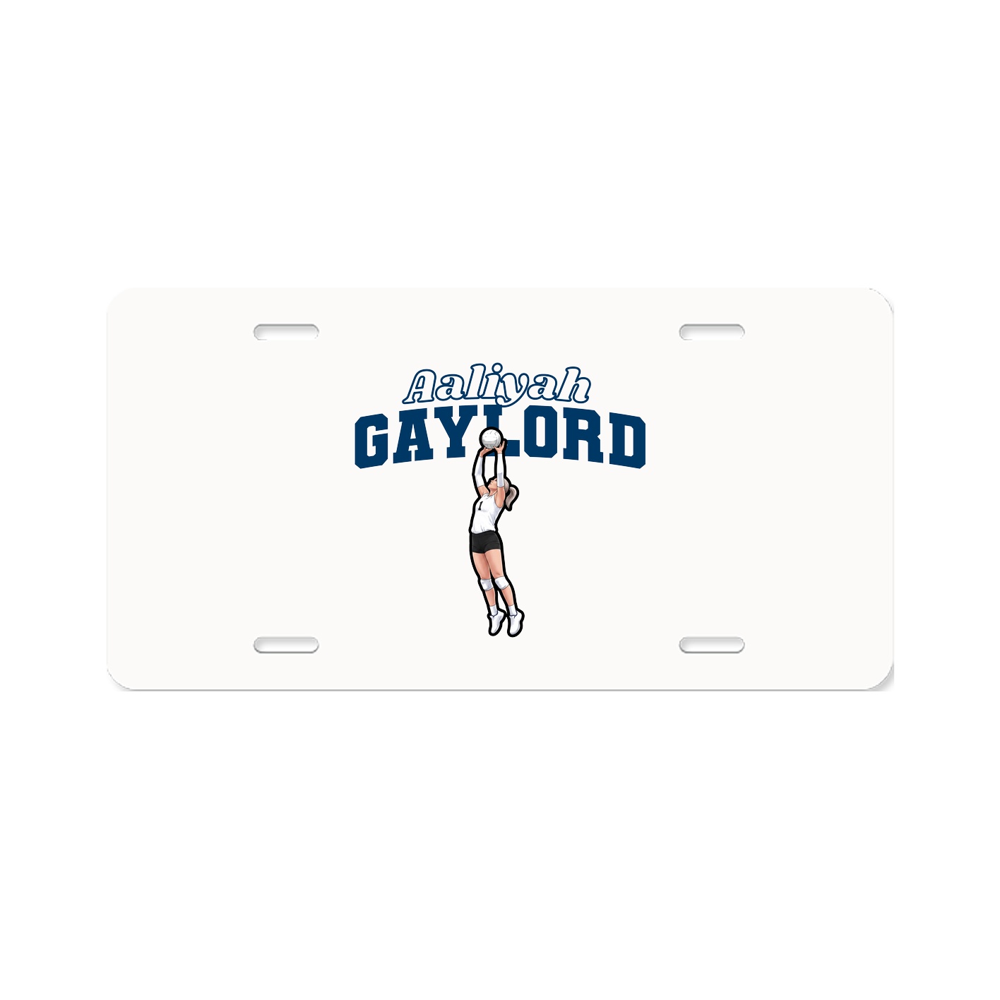 License Plate — Name Arch in Classic