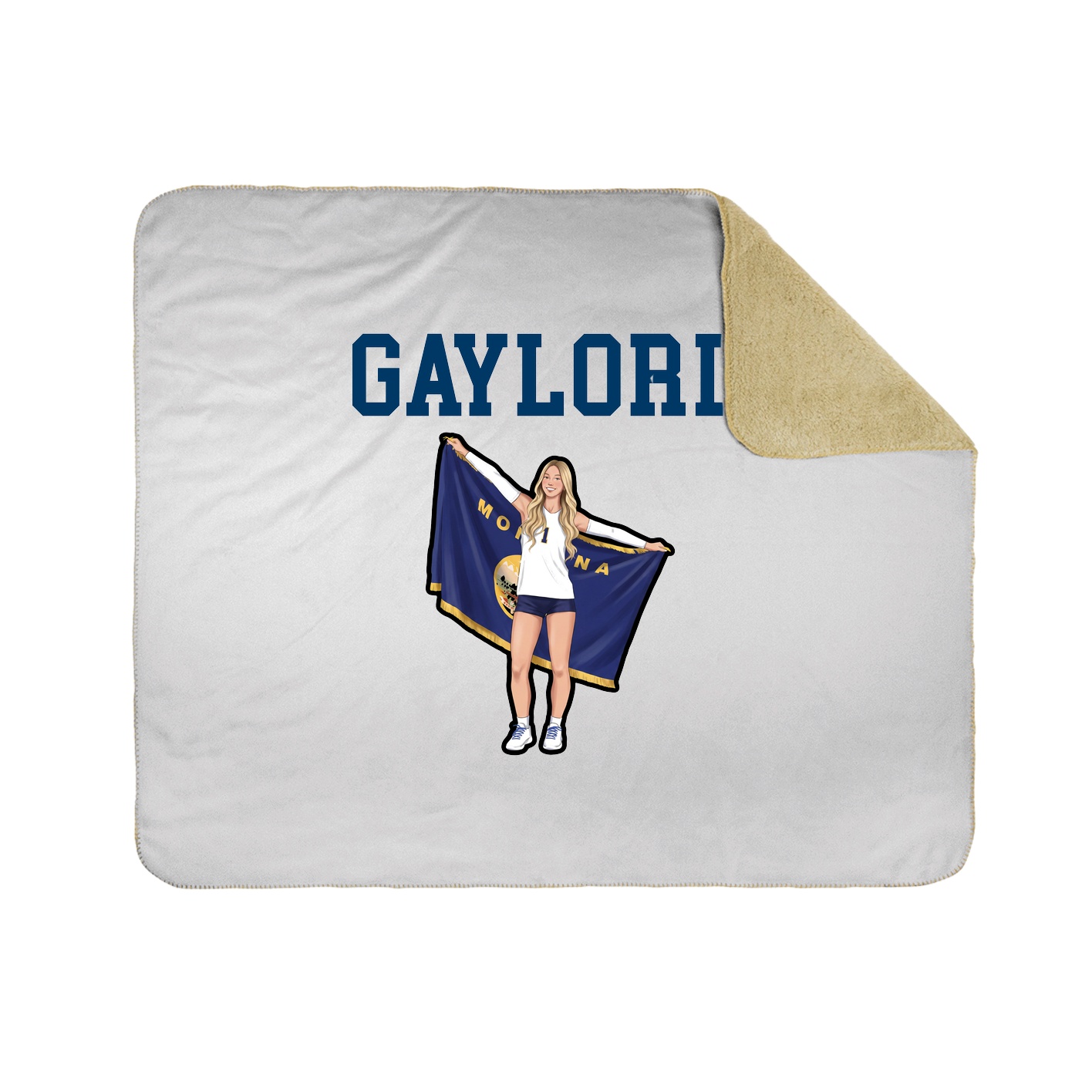 Throw Blanket — Shirsey in White