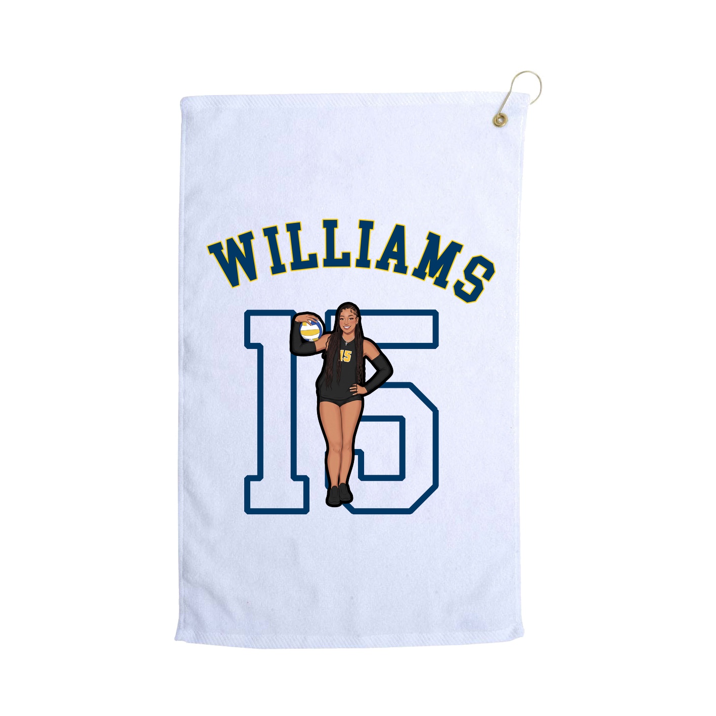Golf Towel — Shirsey Arch in White