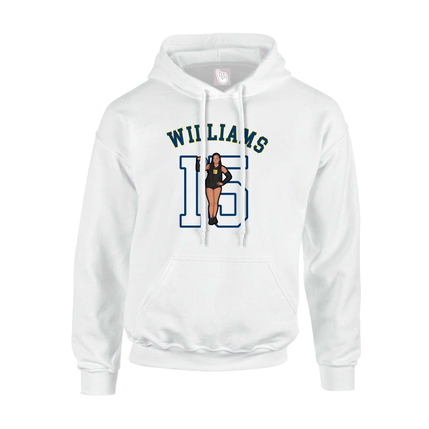 Youth Hoodie — Shirsey Arch in White