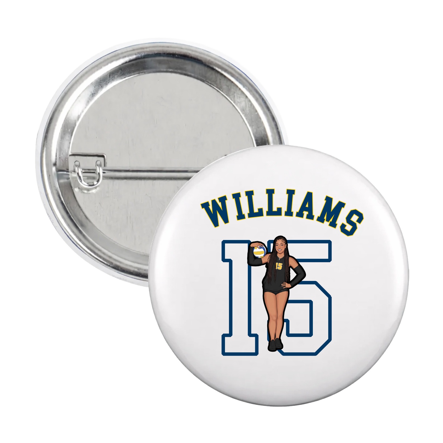 Game Day Button — Shirsey Arch in White