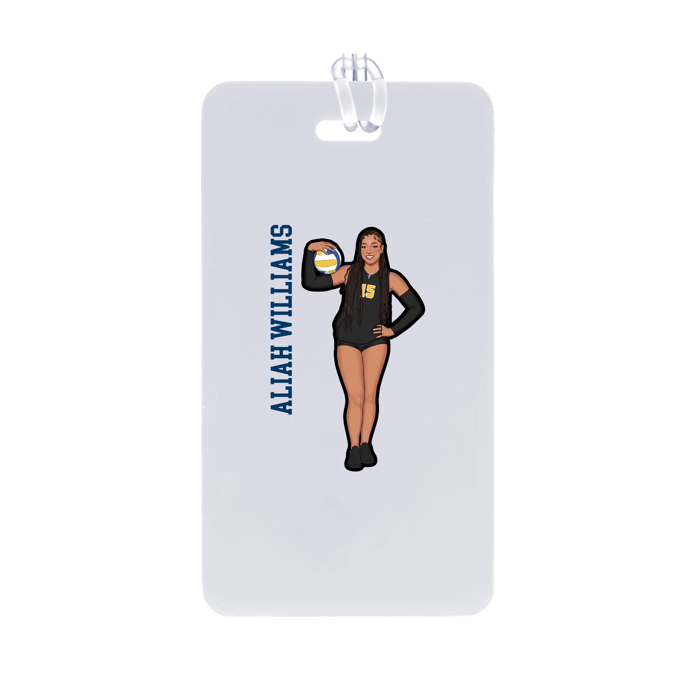 Bag Tag — Name Vertical in Classic