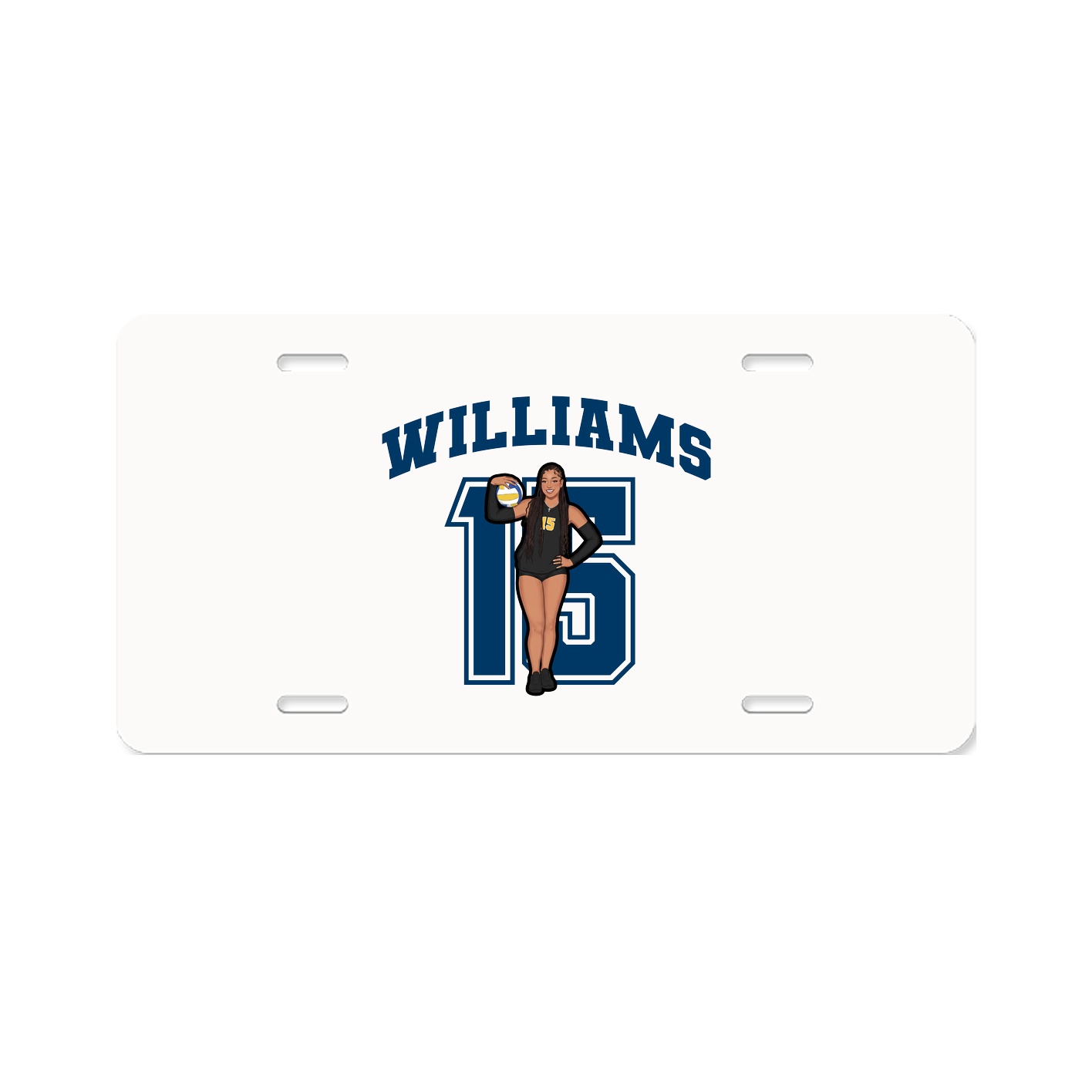 License Plate — Number in Classic