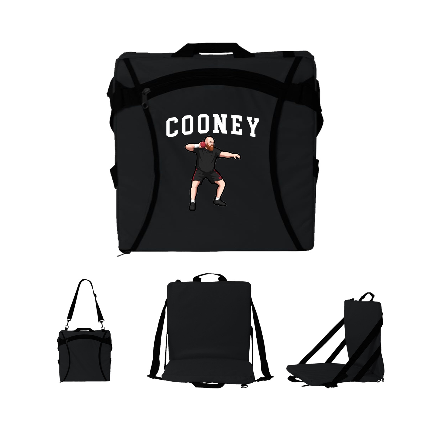 Folding Stadium Seat — Shirsey in Black