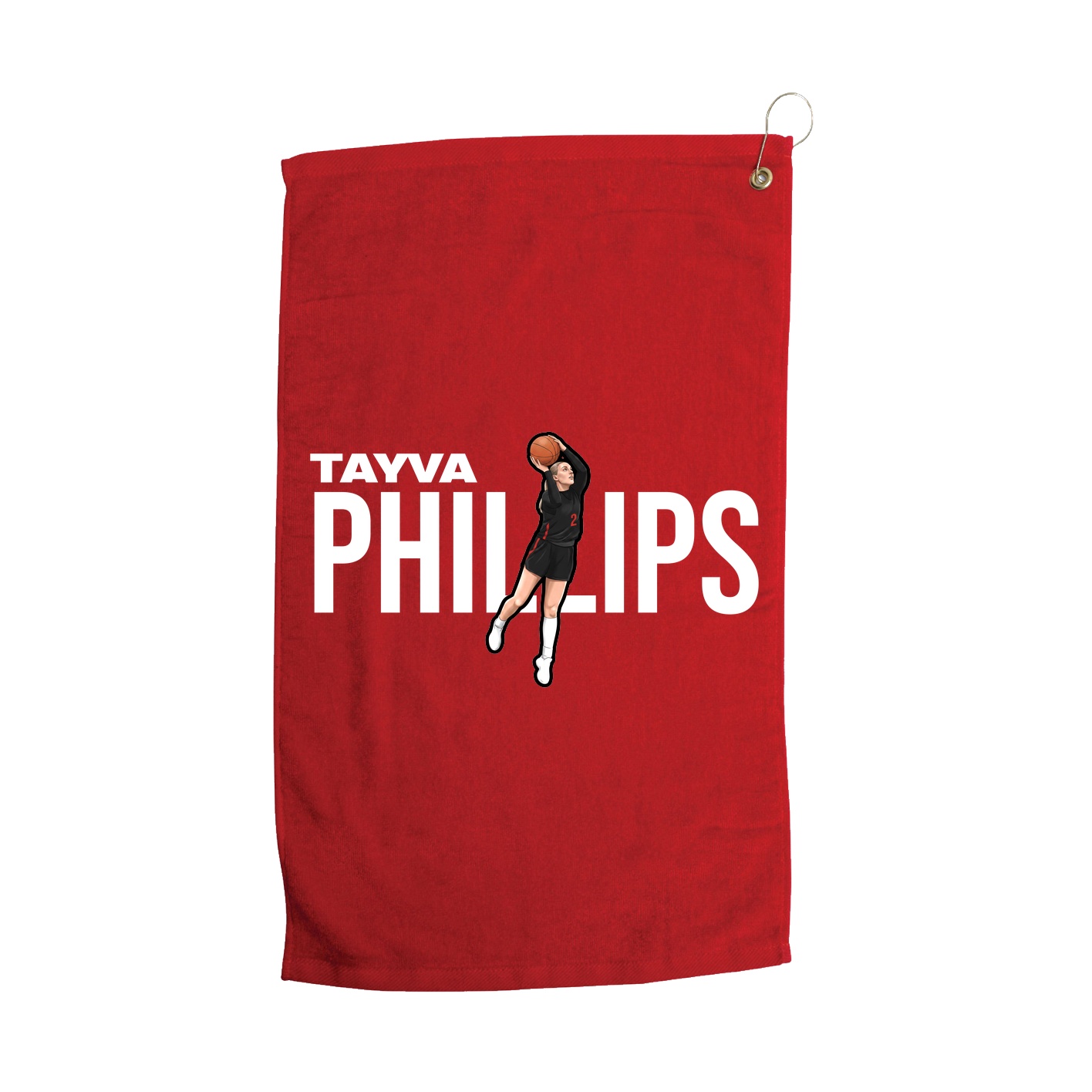 Golf Towel — Player Name in Red