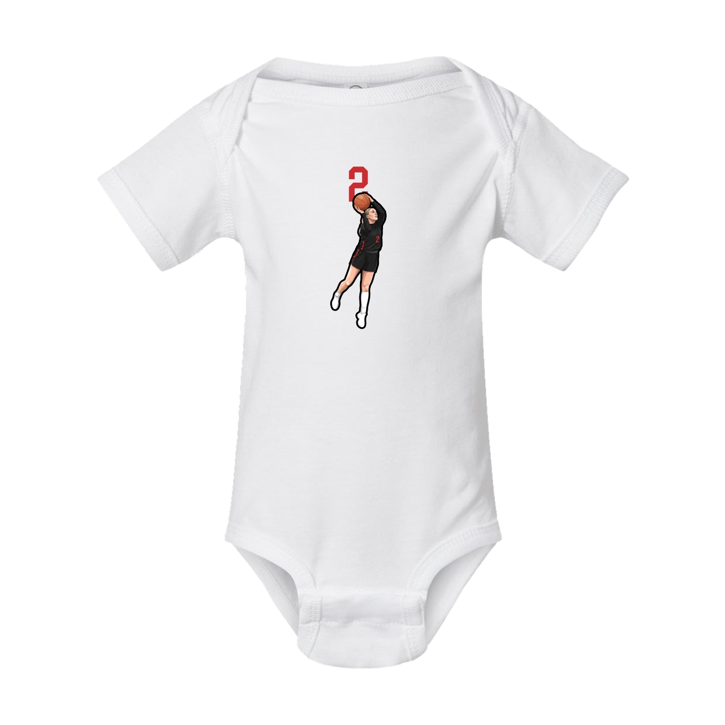 Baby Onesie — Number Top in White