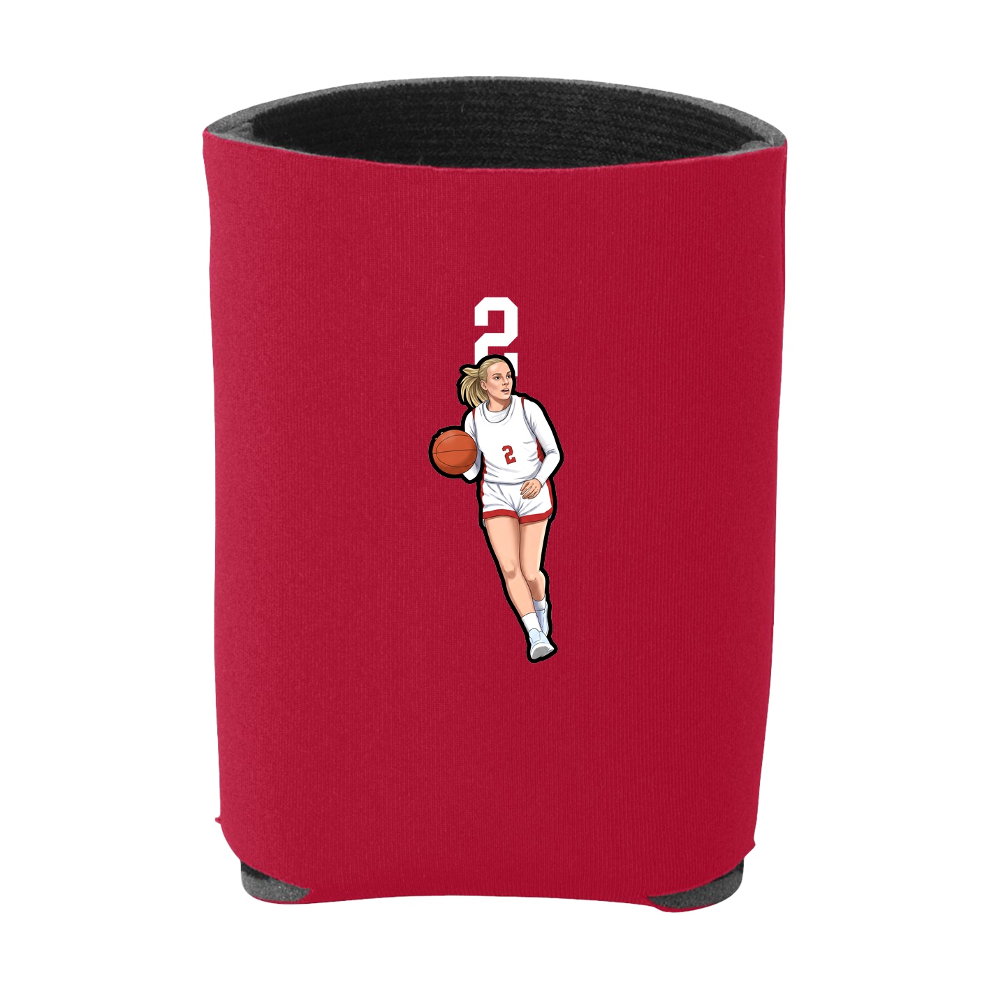 Can Holder — Number Top in Red