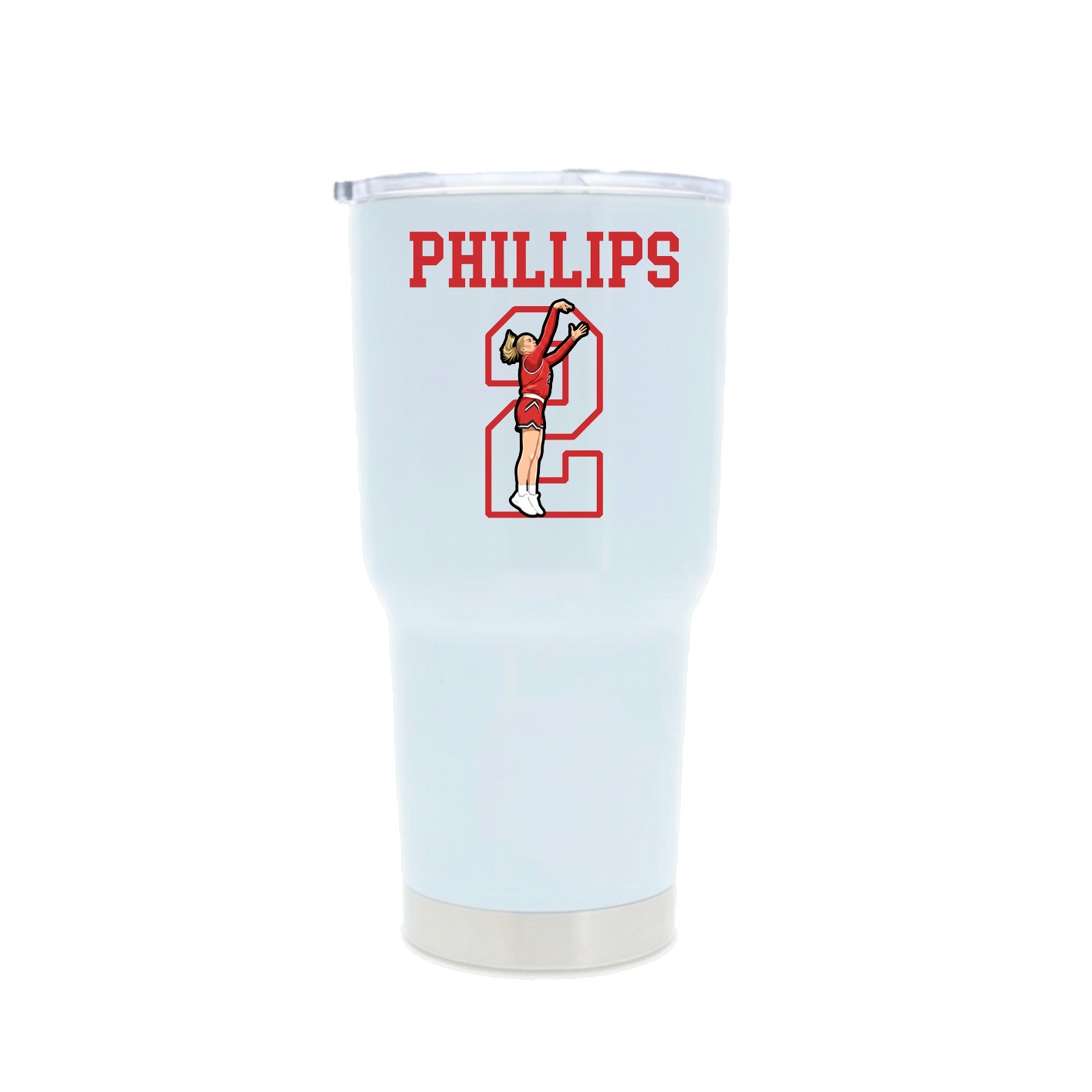 30oz Stainless Steel Tumbler — Shirsey in White