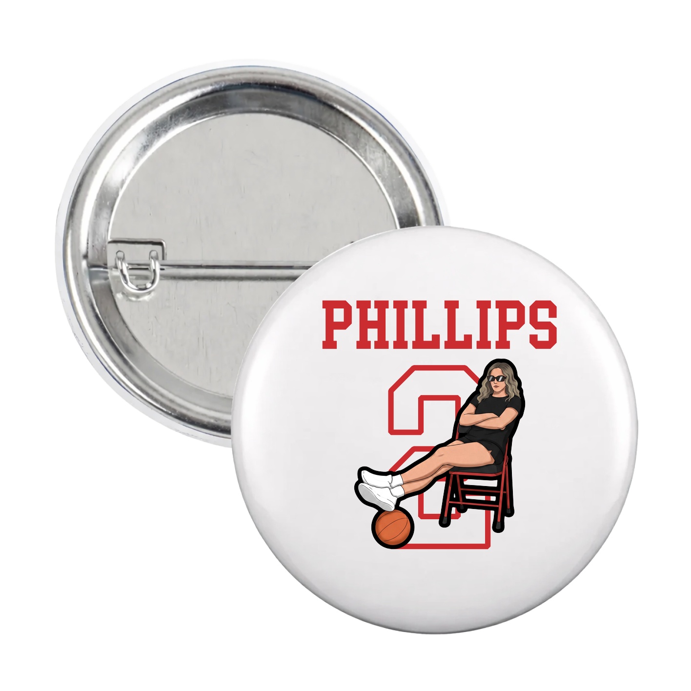 Game Day Button — Shirsey in White