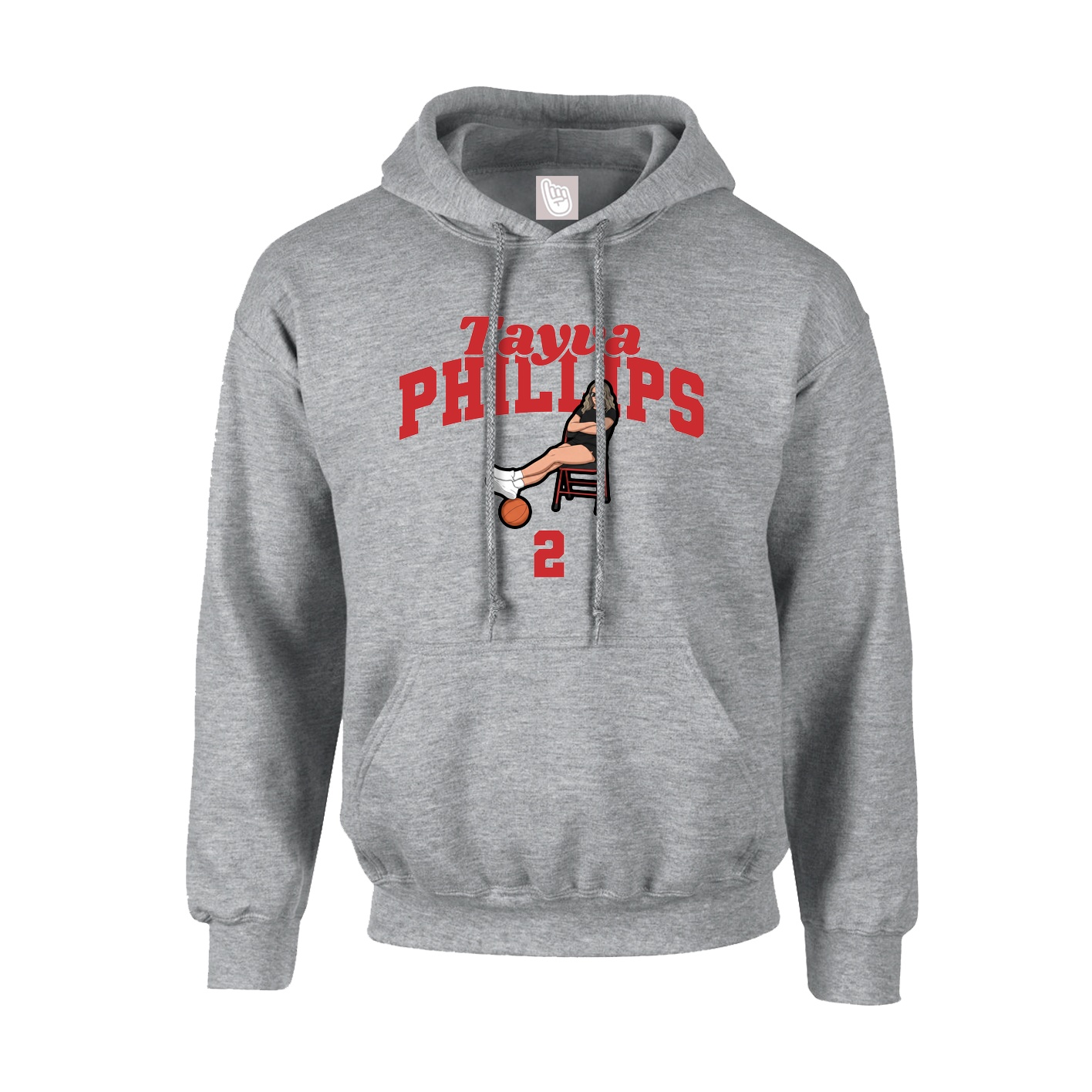 Youth Hoodie — Signature Arch in Grey
