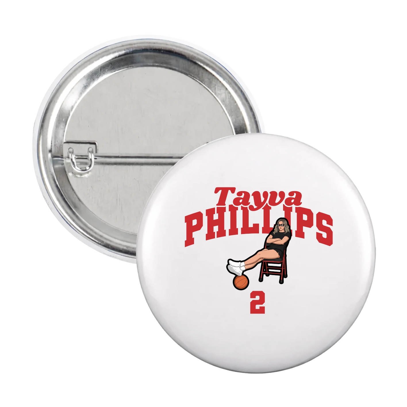 Game Day Button — Signature Arch in White