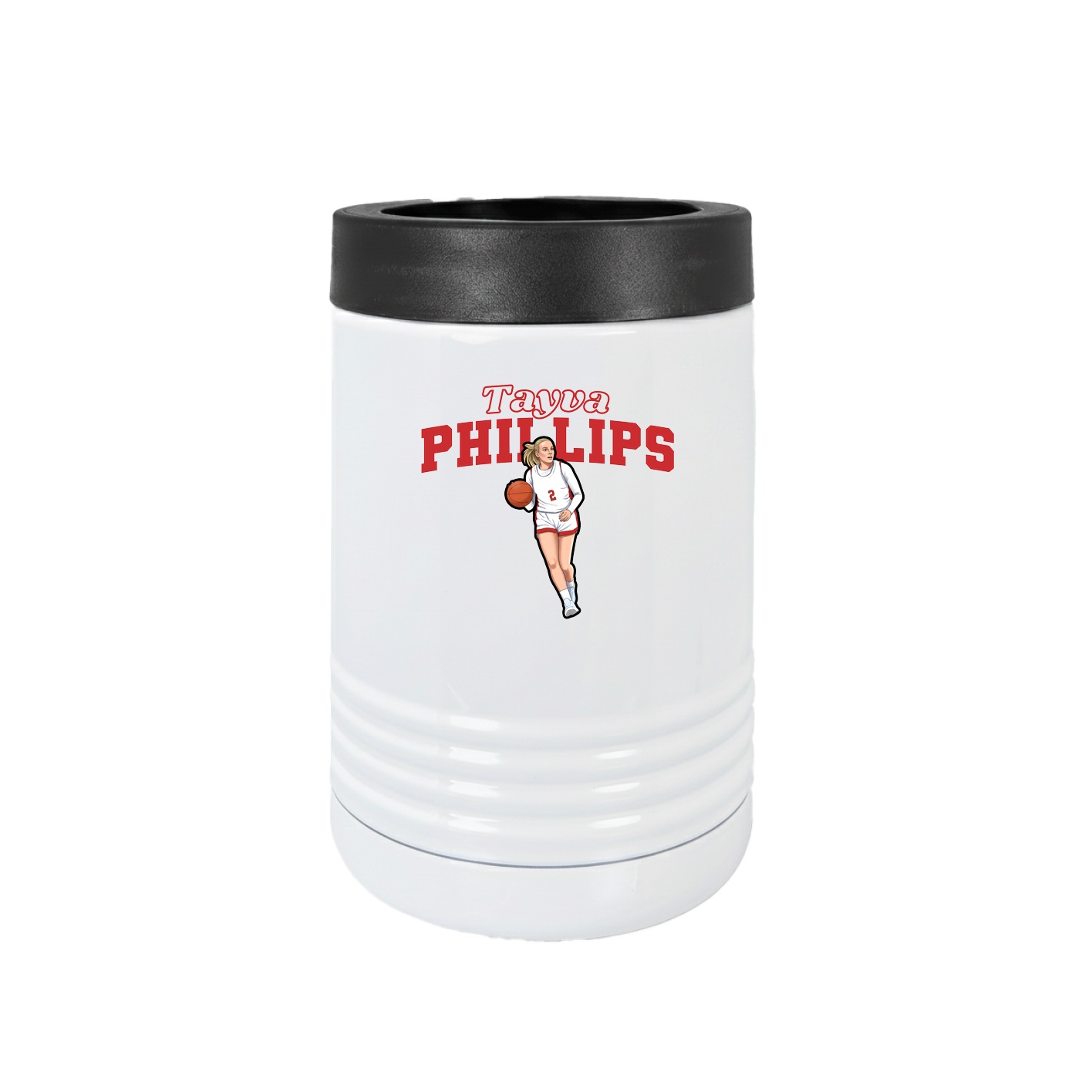 Beverage Holder — Name Arch in White