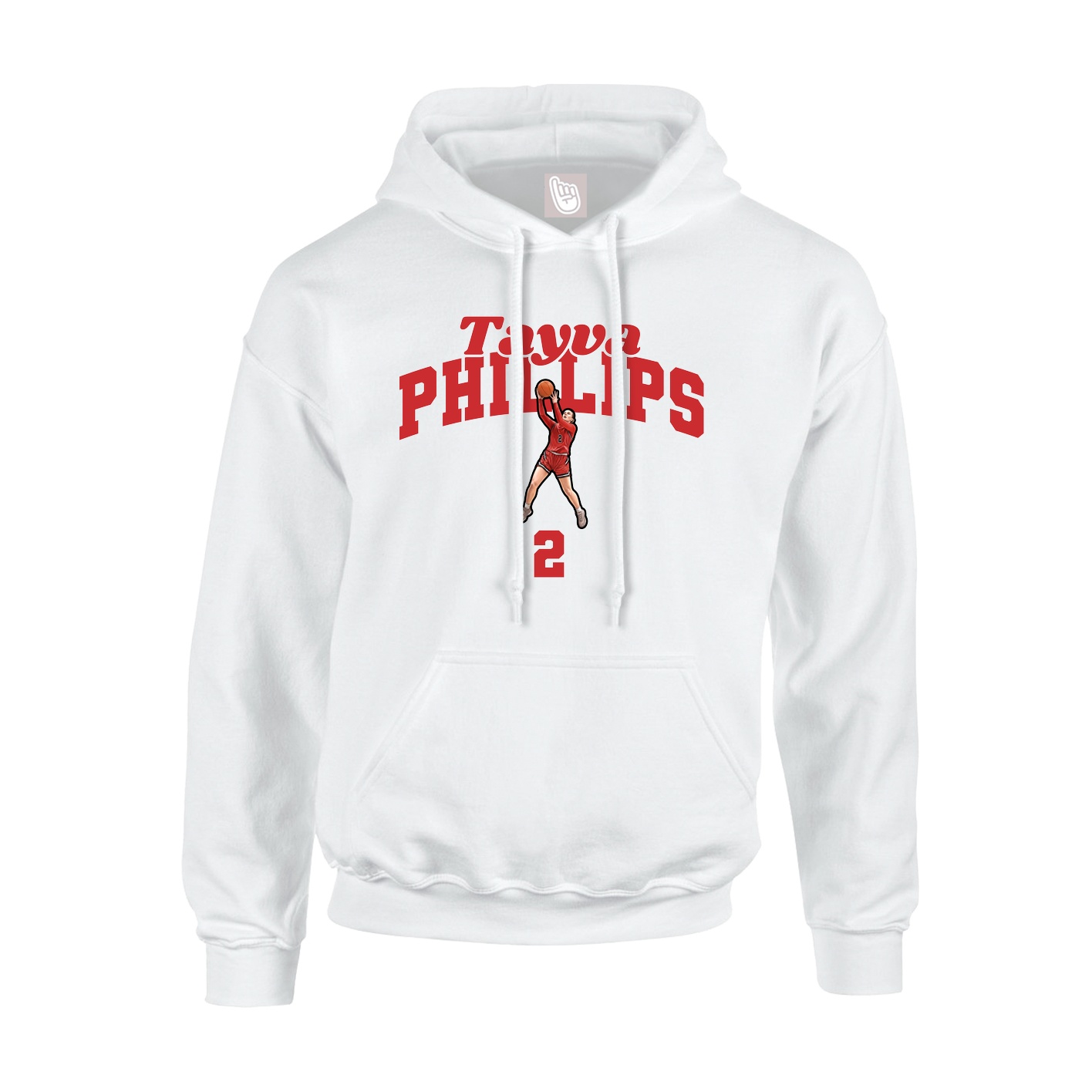 Hoodie — Signature Arch in White