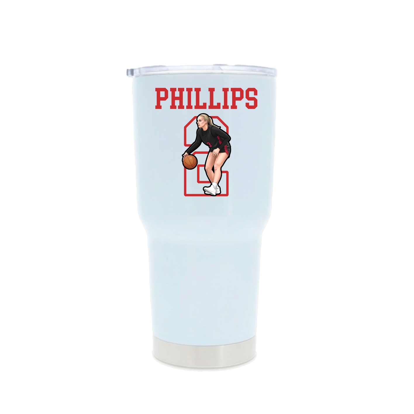 30oz Stainless Steel Tumbler — Shirsey in White