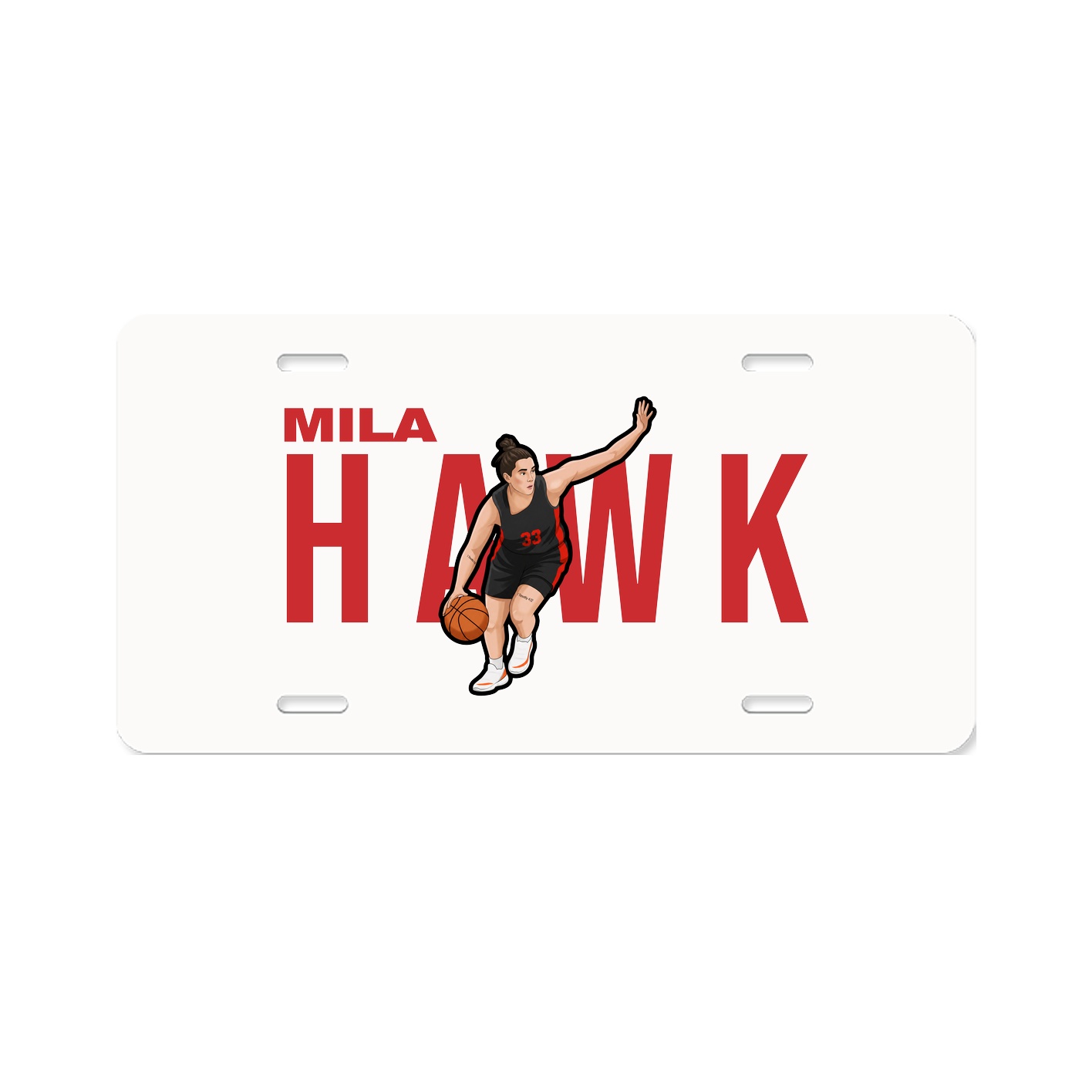 License Plate — Player Name in Classic