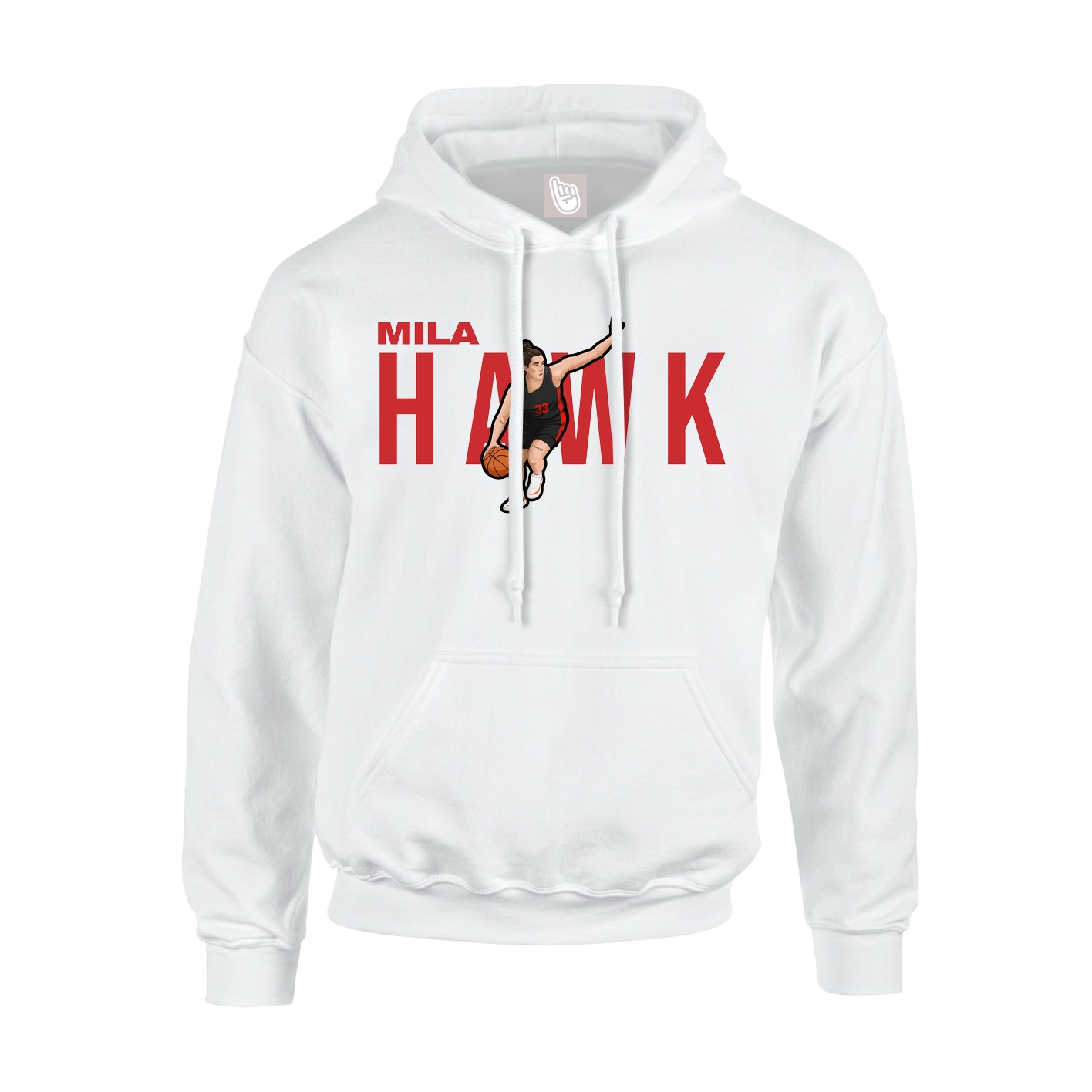 Youth Hoodie — Player Name in White