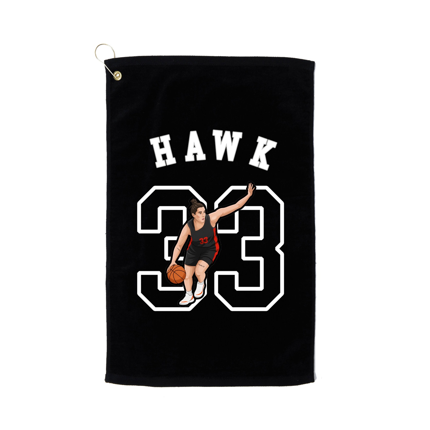 Golf Towel — Shirsey Arch in Black