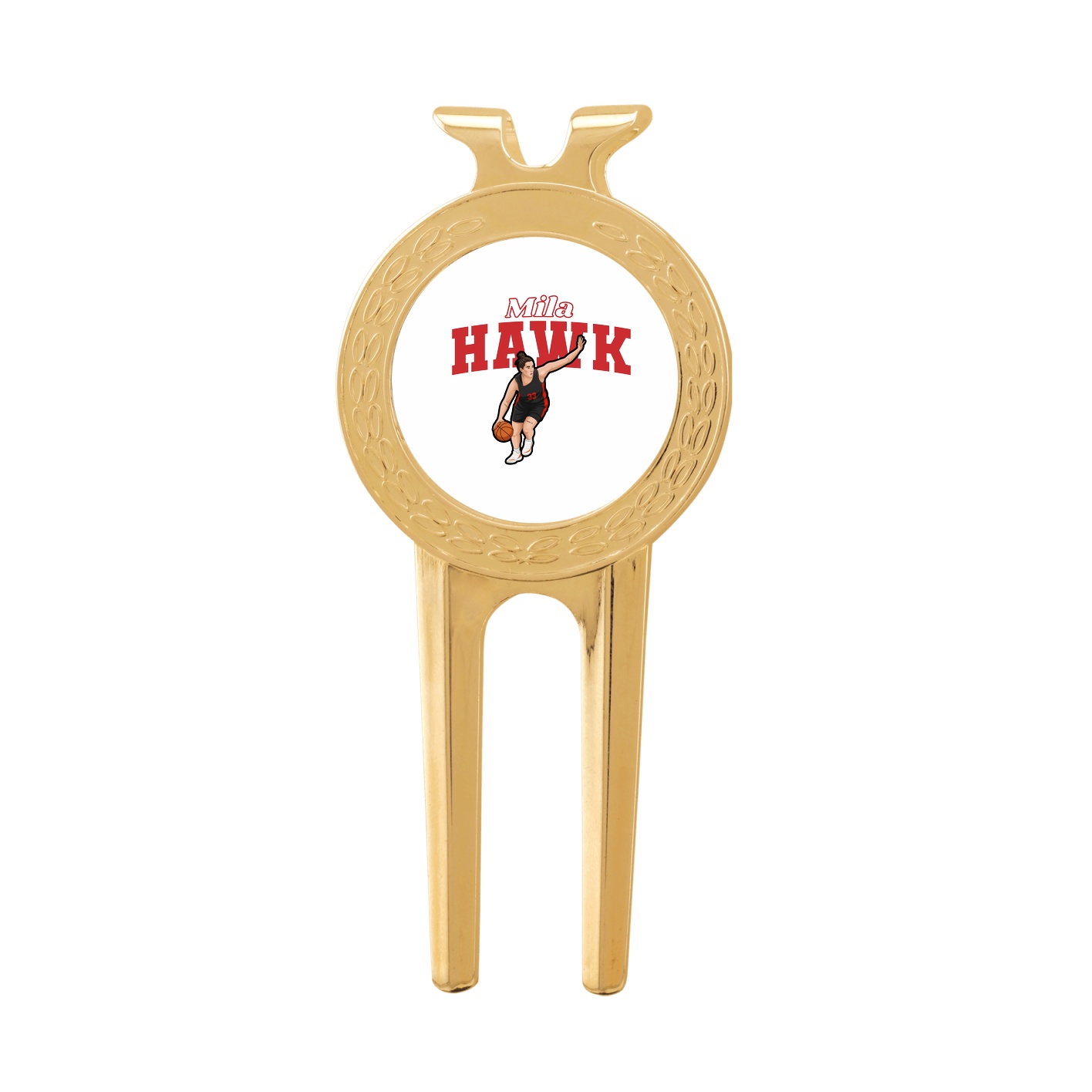 Divot Tool with Ball Marker — Name Arch in Classic