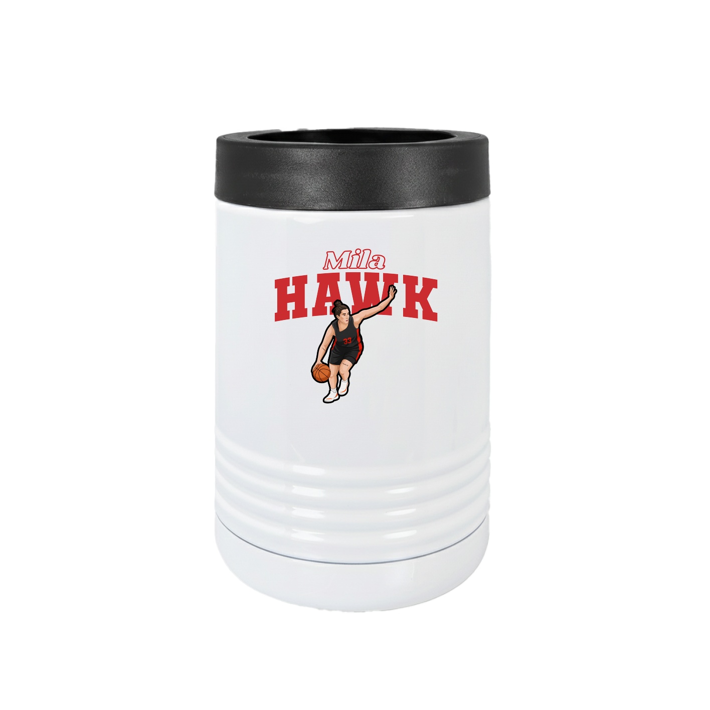 Beverage Holder — Name Arch in White