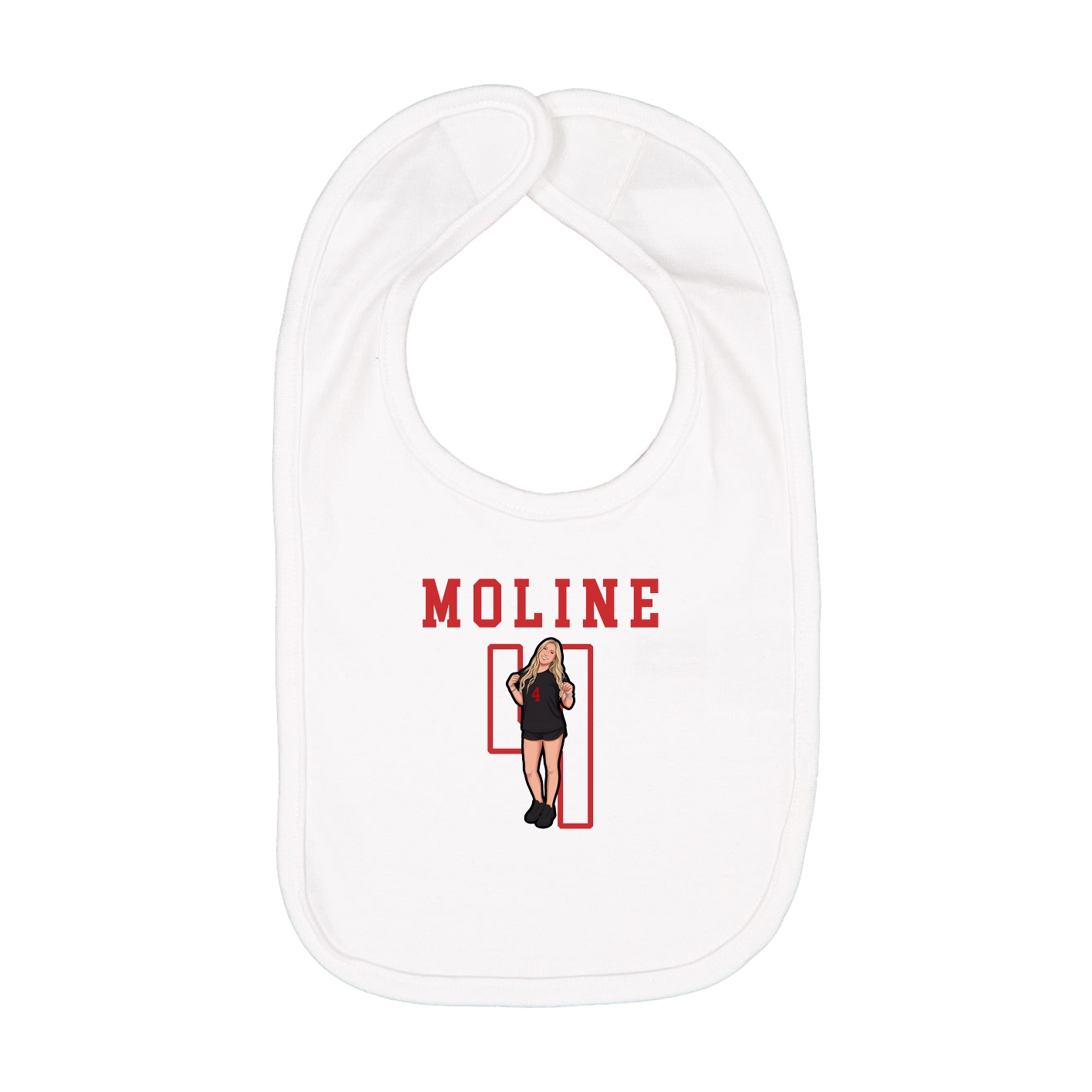 Infant Bib — Shirsey in White