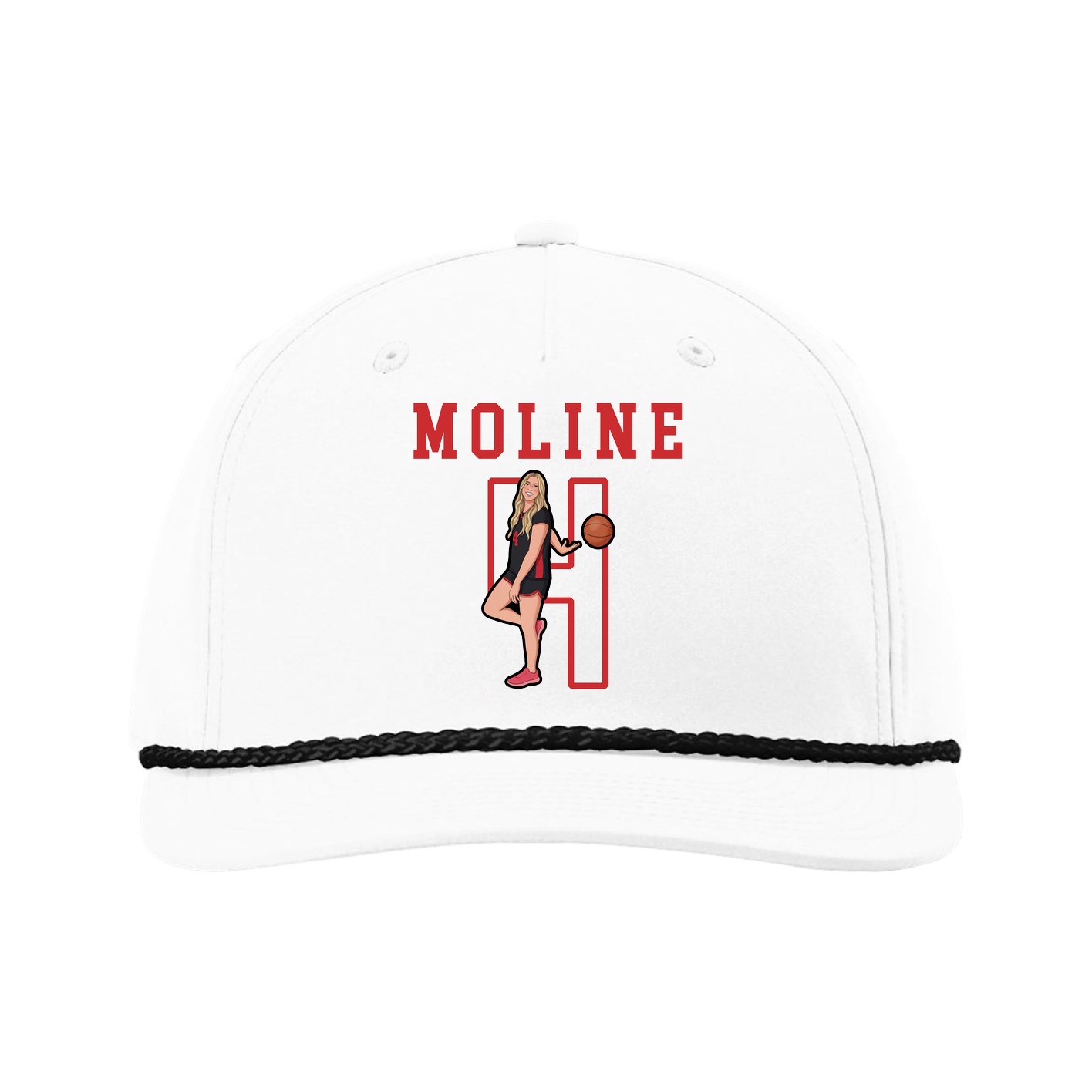 Five-Panel Classic Rope Cap — Shirsey in White