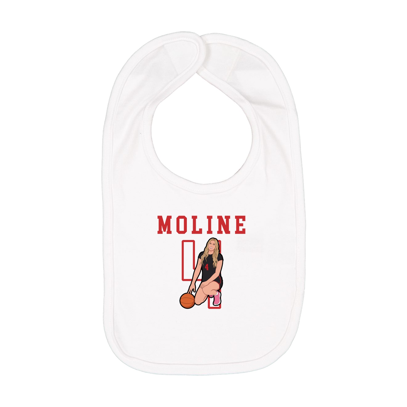 Infant Bib — Shirsey in White