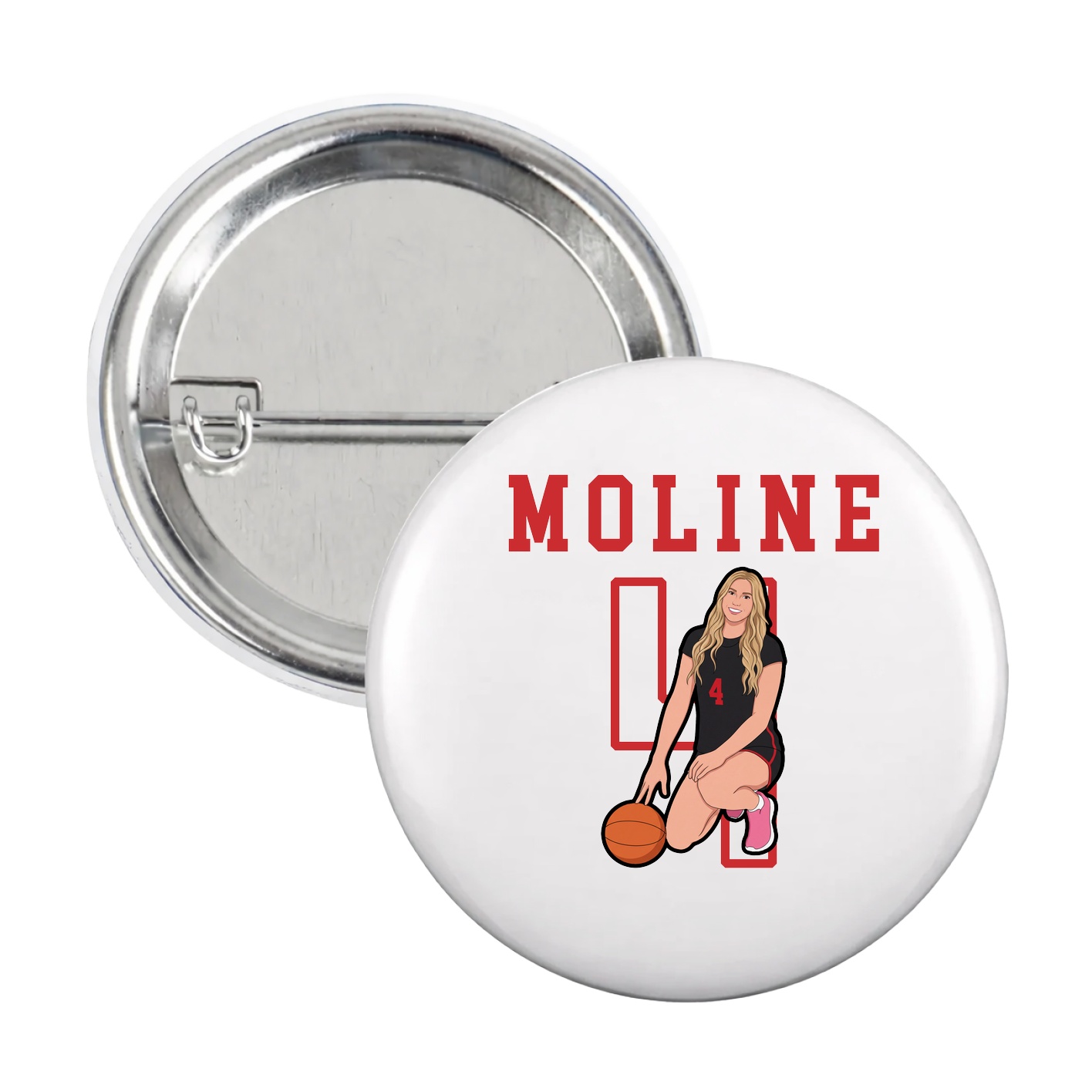 Game Day Button — Shirsey in White